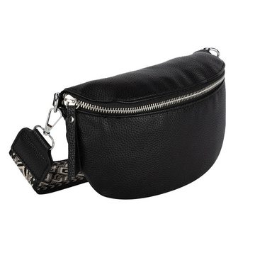 EAAKIE Gürteltasche Bauchtasche Umhängetasche Crossbody-Bag Hüfttasche Kunstleder Italy-De, als Schultertasche, CrossOver, Umhängetasche tragbar