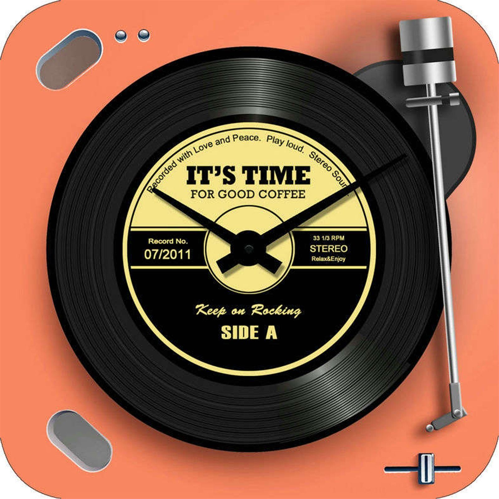 HTI-Line Wanduhr Wanduhr Vinyl