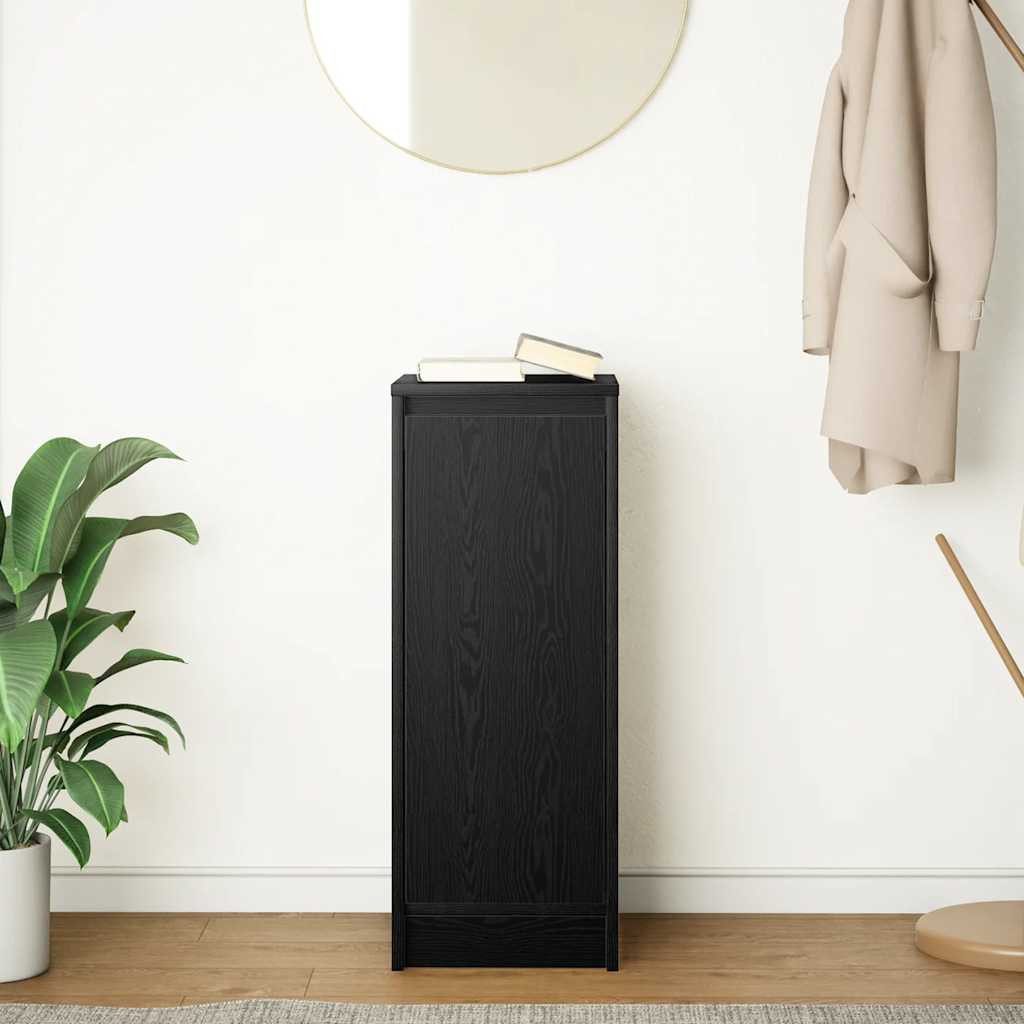 vidaXL Sideboard Sideboard Schwarz Eichen-Optik 29,5x34x76 cm Holzwerkstoff günstig online kaufen