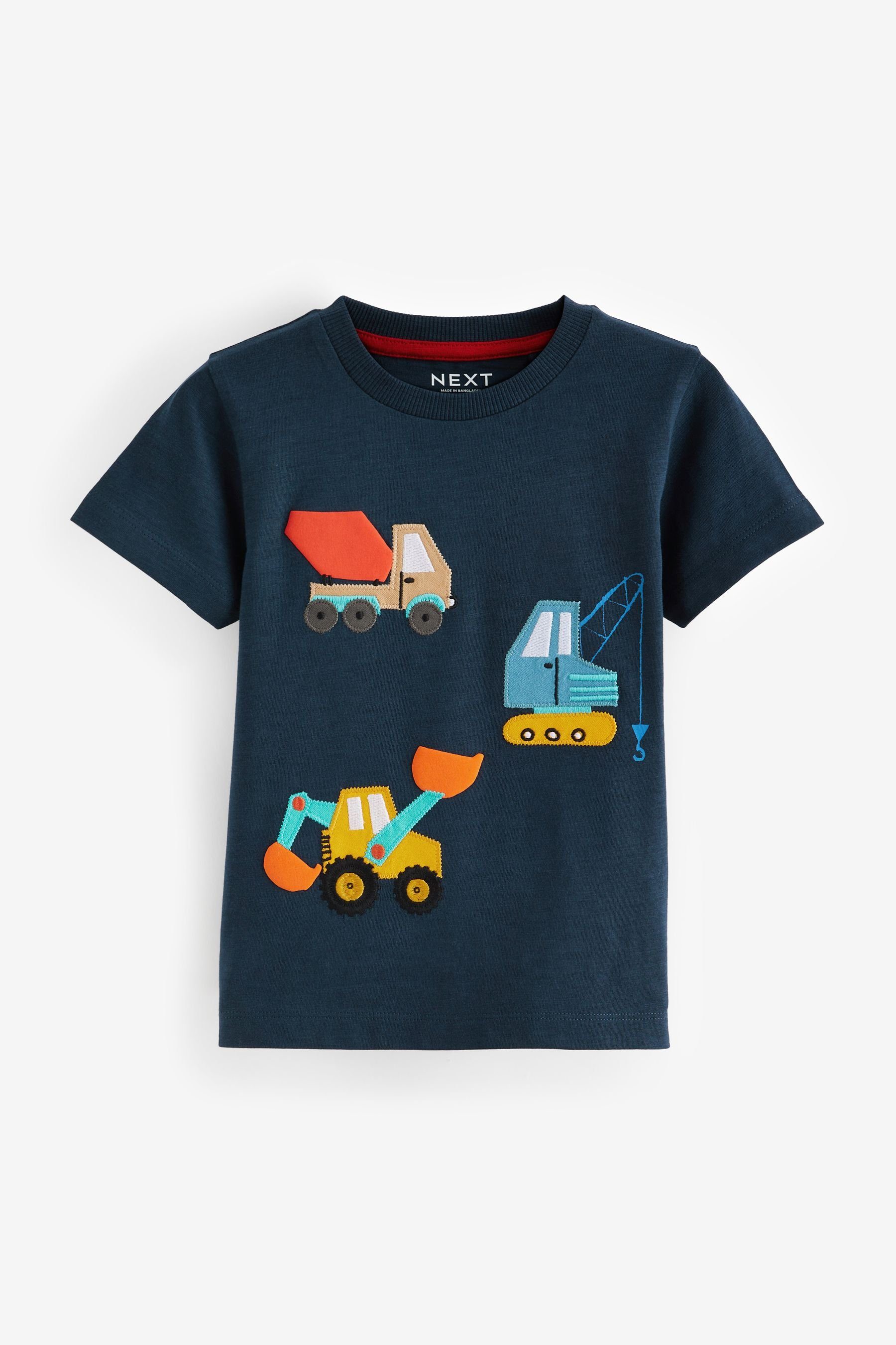 Next T-Shirt T-Shirt mit Lastwagen-Applikation (1-tlg)