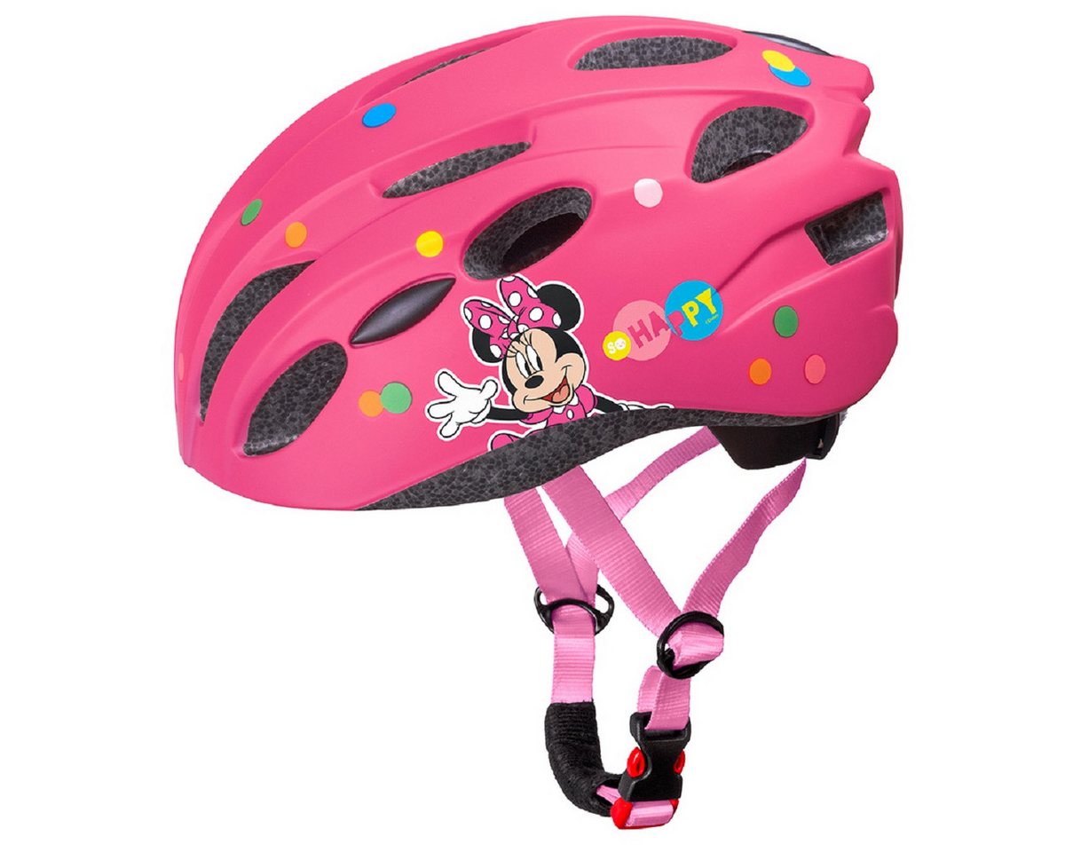 Disney Minnie Mouse Kinderfahrradhelm Fahrradhelm für Mädchen Minnie, leicht, sicher, Größe M (52-56cm)