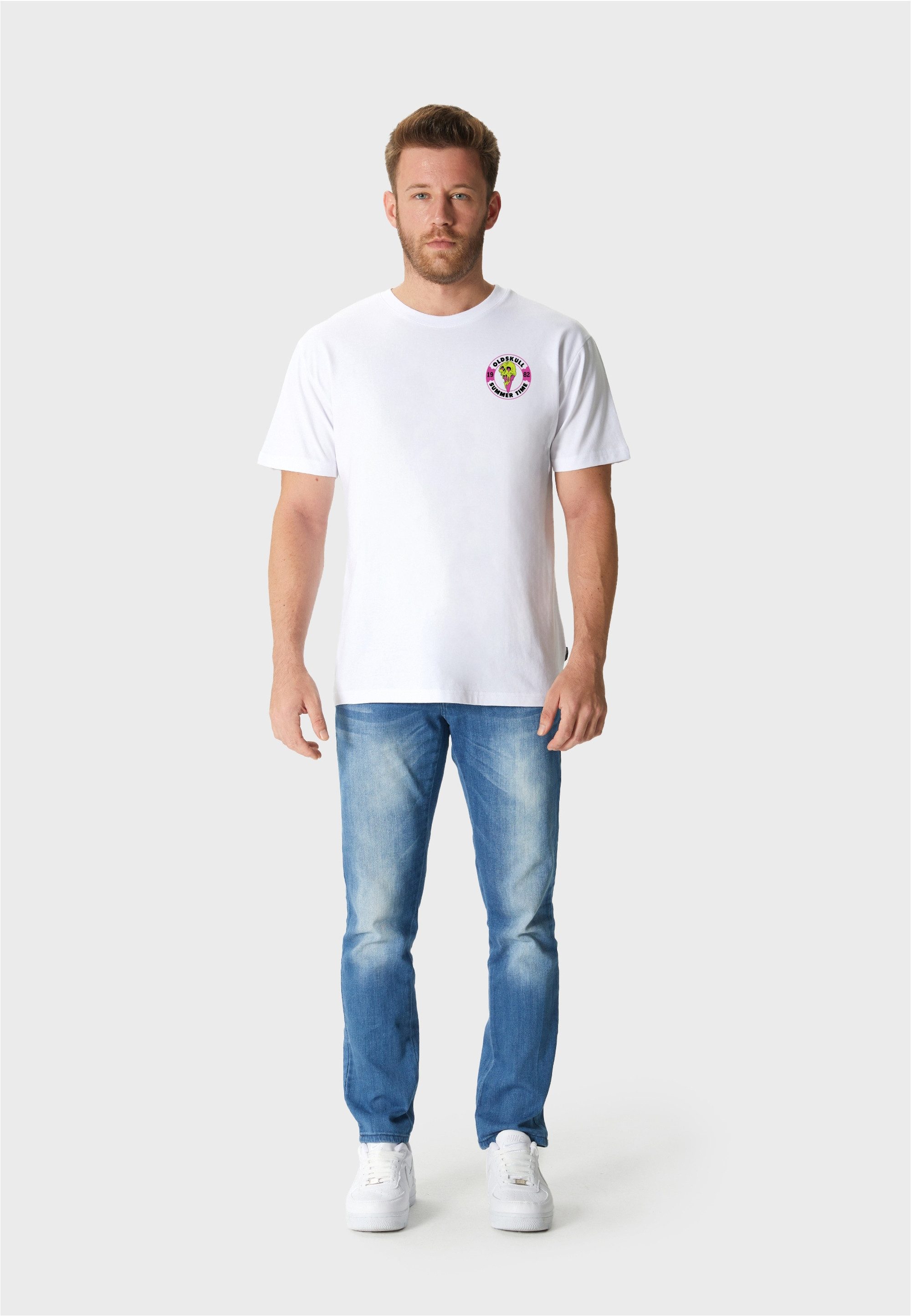 Oldskull T-Shirt Wrldvibe Ice Green Logo Graphic (1-tlg) mit angesagten Pri günstig online kaufen