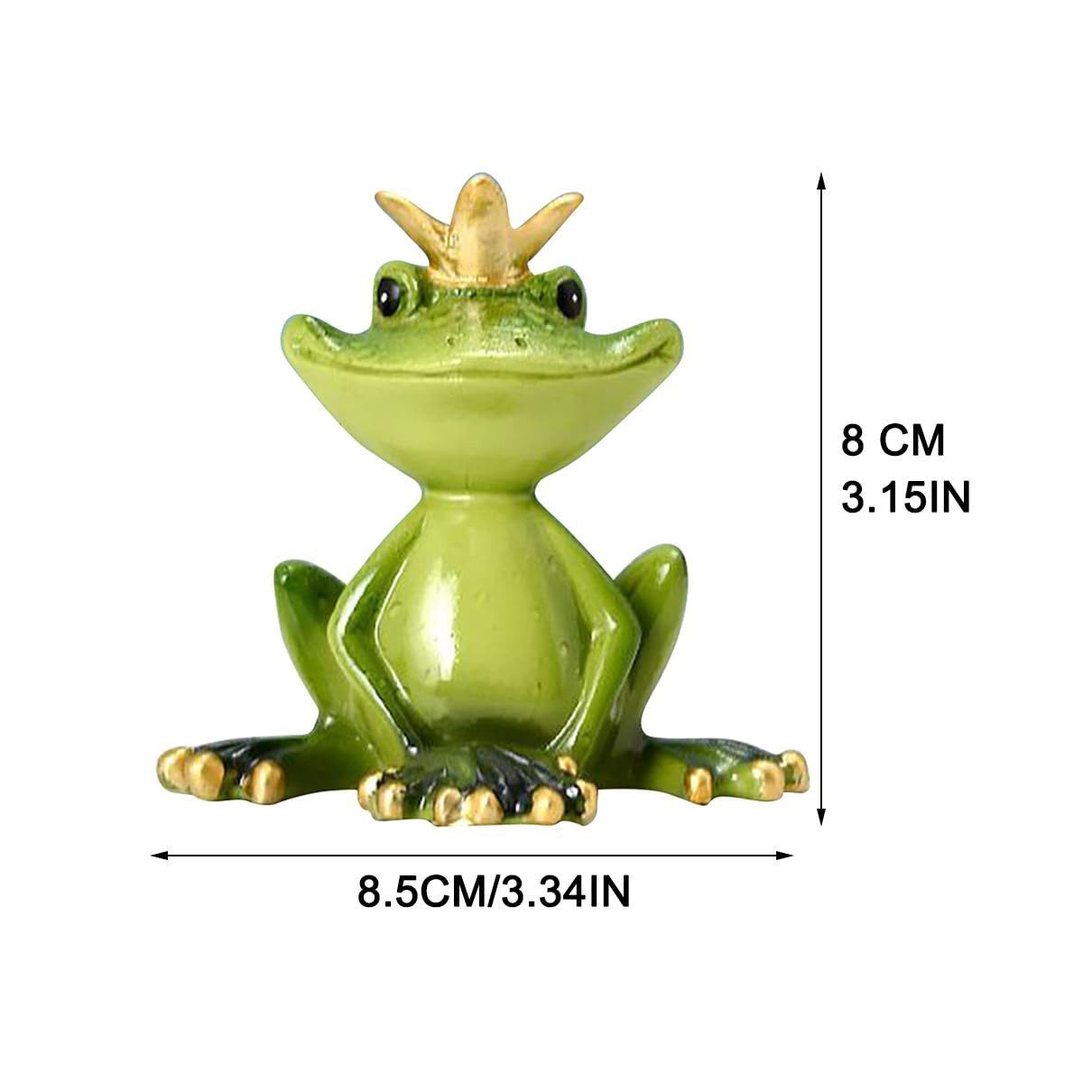 POPOLIC Dekofigur Frosch Statue Harz Frosch-Statue mit der Krone lebendige günstig online kaufen
