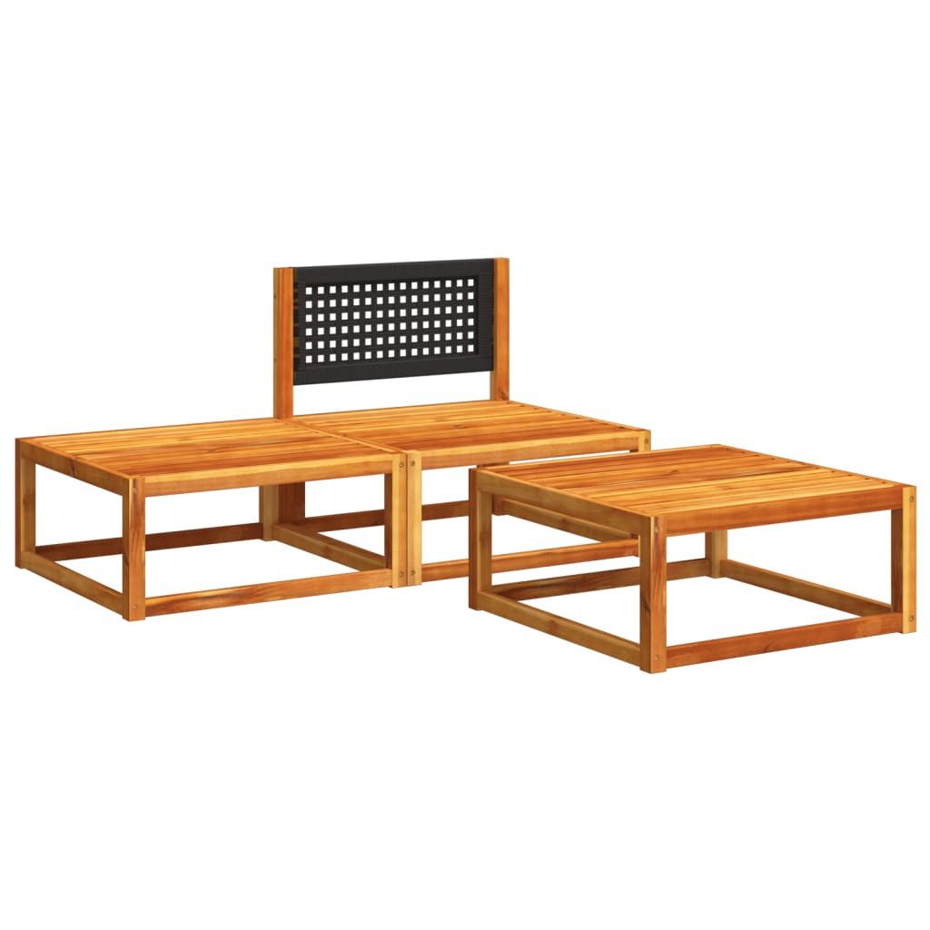 vidaXL Loungesofa 3-tlg. Garten-Sofagarnitur mit Kissen günstig online kaufen