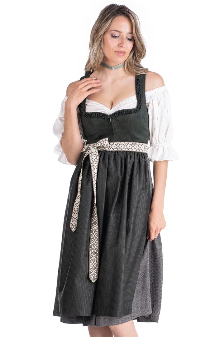 MarJo Dirndl #Storno Midi Dirndl 2tlg. - REICHENFELS - tanne