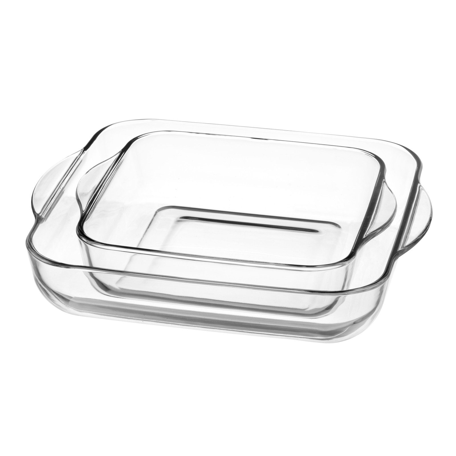 Neuetischkultur Auflaufform Auflaufform 2-tlg. Eckig, Glas, (2-St), Ofenform