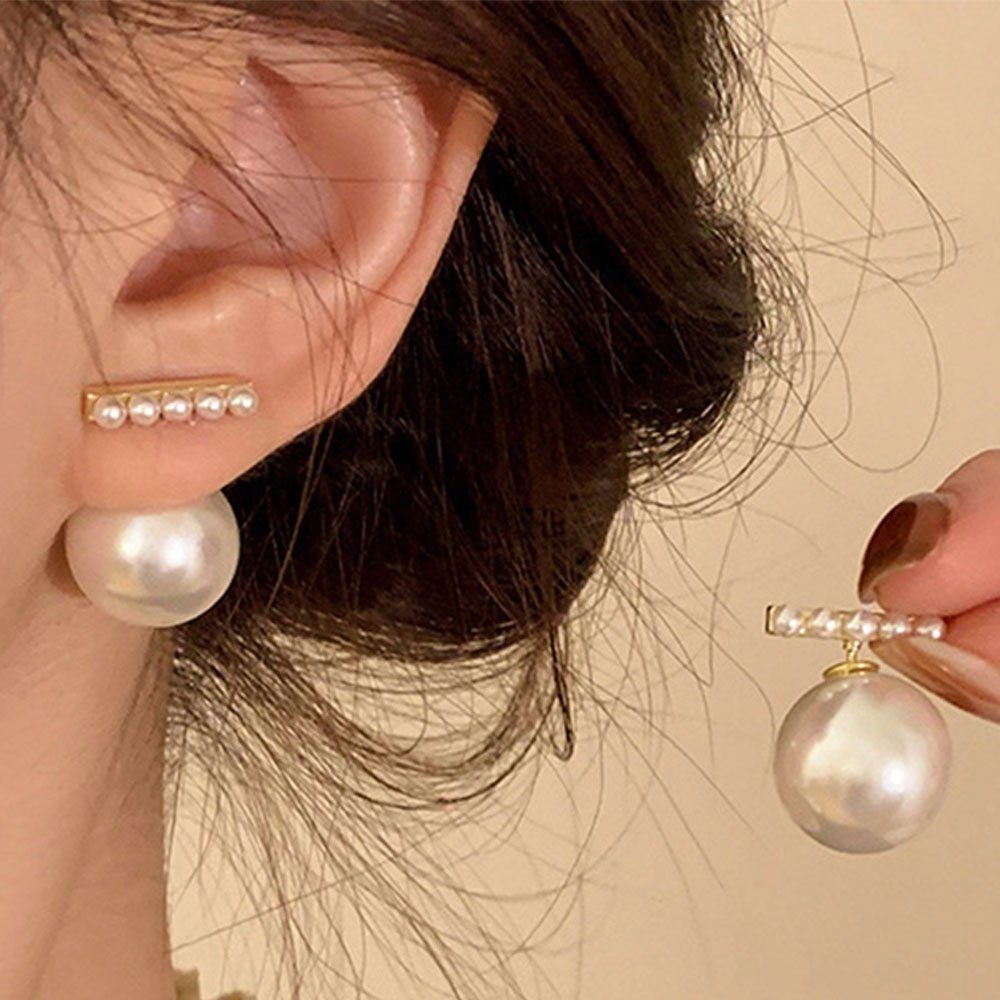 AUzzO~ Paar Ohrhänger Paar Damen Ohrringe Braut Accessoires Vintage Perlen Ohrstecker