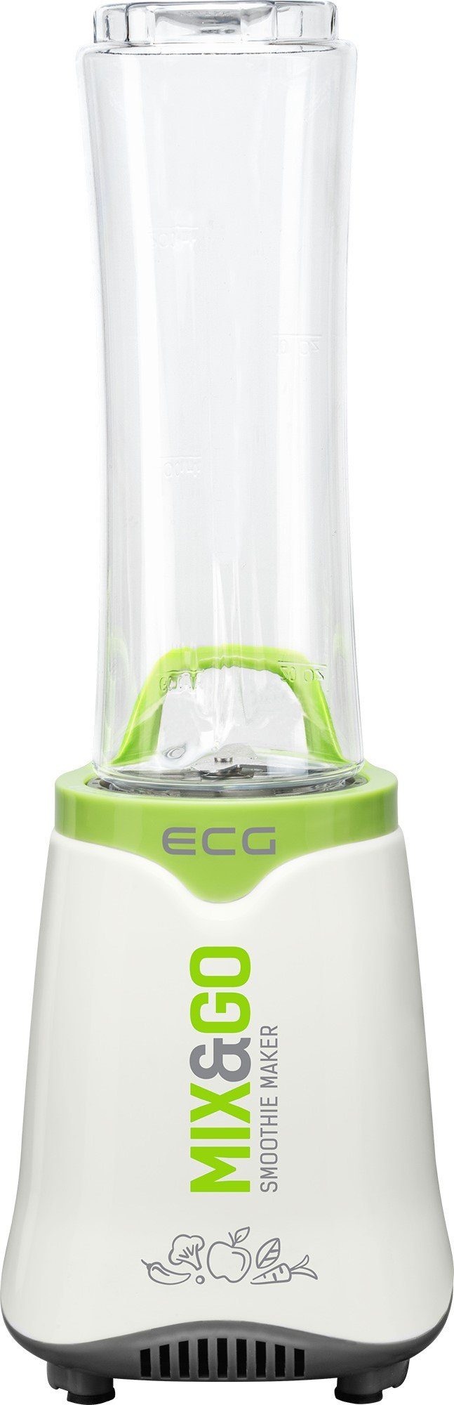 ECG Smoothie-Maker SM 3510, 350 W, Rotierendes Edelstahlmesser, Abnehmbare Klingen