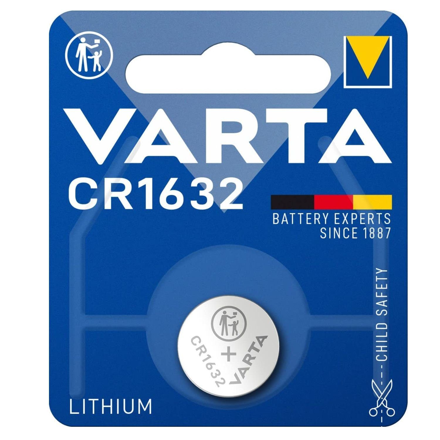 VARTA VARTA CR1632 Knopfzelle Batterie Batterie, (3,0 Volt V)