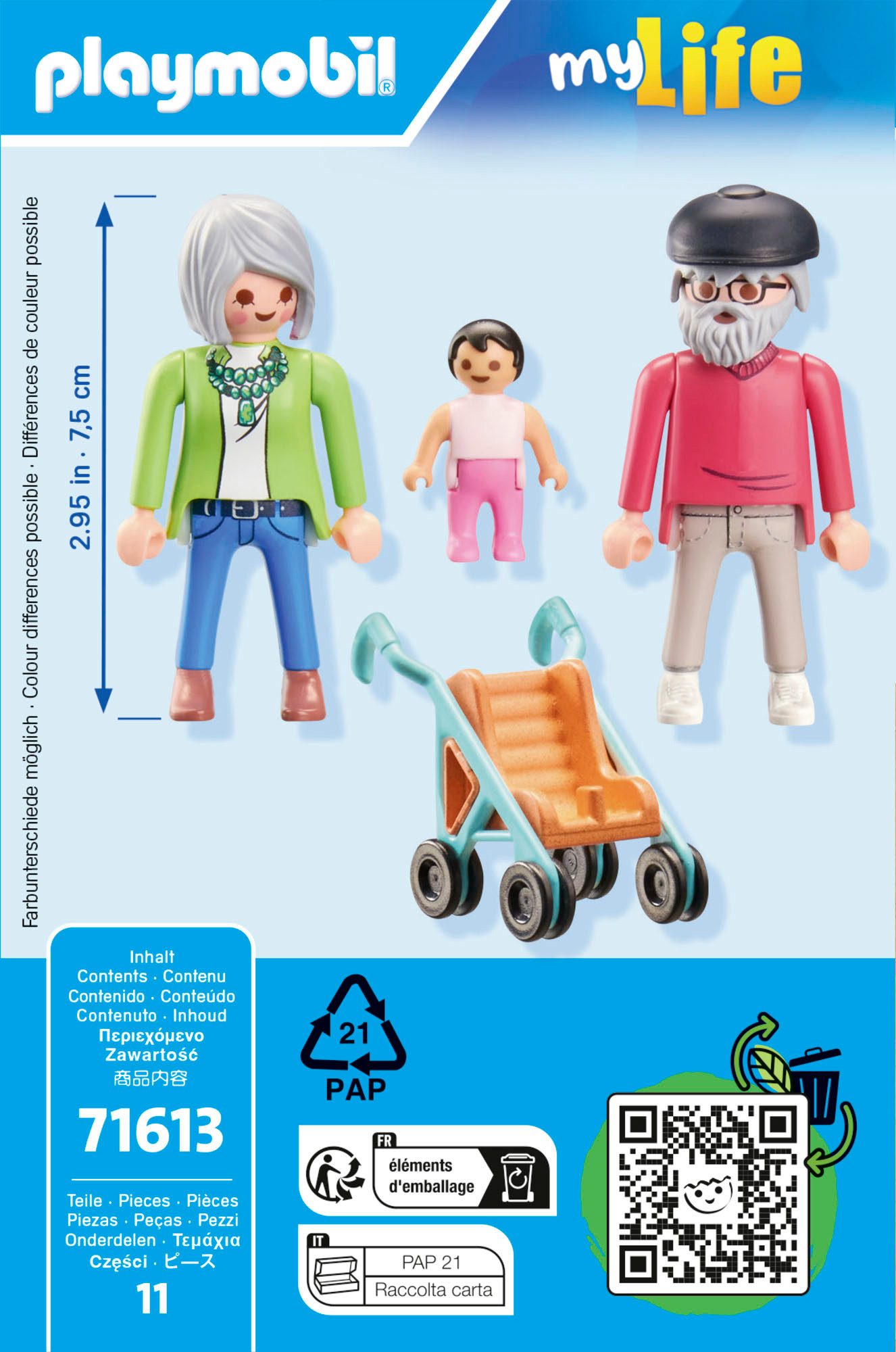 Playmobil® Großeltern mit Baby (71613), myLife Konstruktions-Spielset, (11 St), Made in Europe – Bild 5 von 5