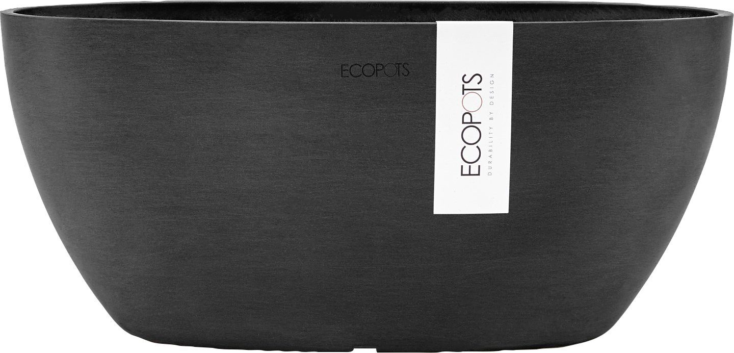 ECOPOTS cm Grey, Blumentopf 13x13x13,5 SOFIA BxTxH: Dark