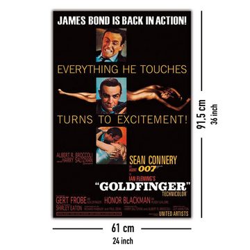 PYRAMID Poster James Bond Goldfinger Excitement (Sean Connery) 61 x 91,5