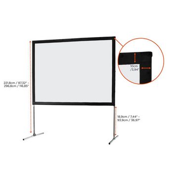 Celexon Mobil Expert Faltrahmenleinwand (244 x 183cm, 4:3, Gain 1,2)