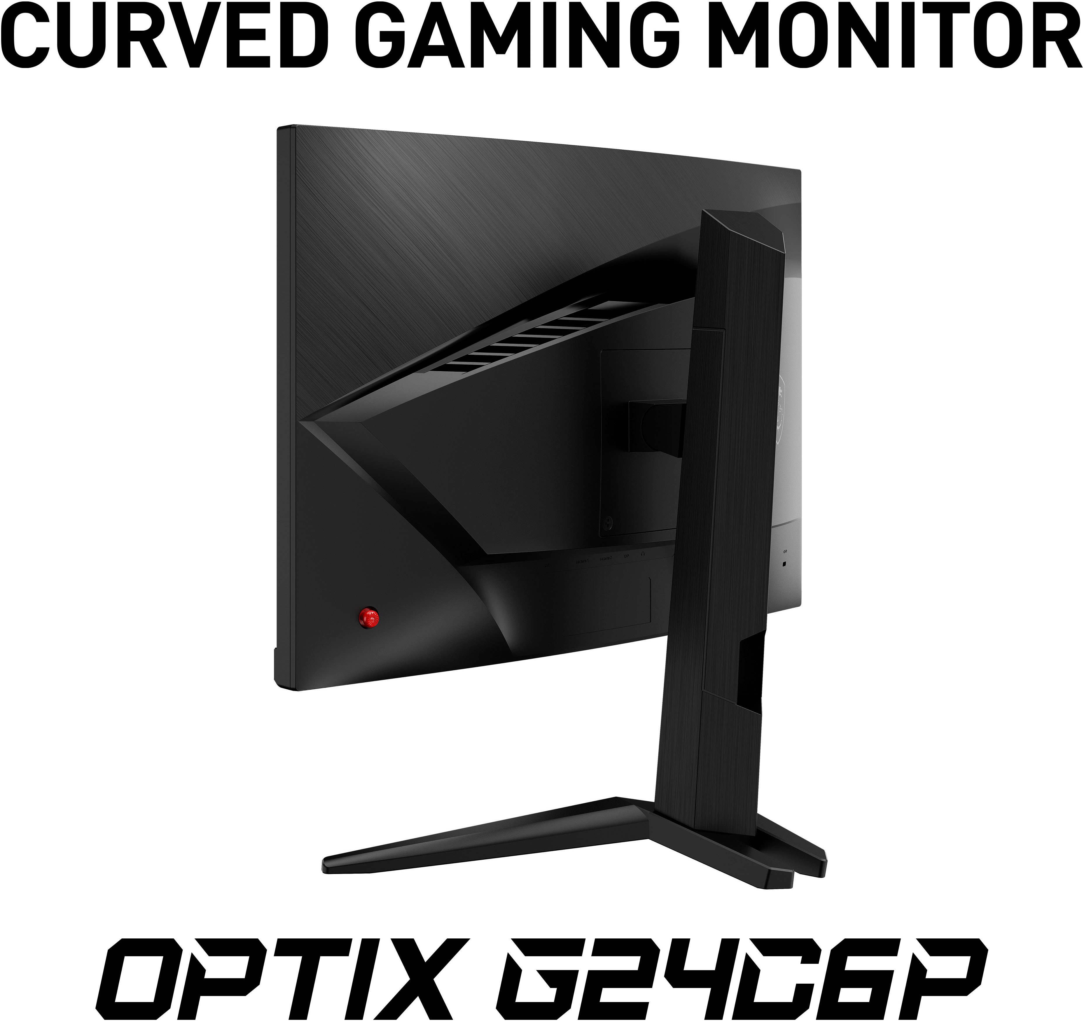 MSI Optix G24C6P Curved-Gaming-LED-Monitor (60 VA ", Herstellergarantie) 3 Full 144 HD, höhenverstellbar, x cm/24 LCD, 1 1920 px, Jahre 1080 Hz, Reaktionszeit, ms