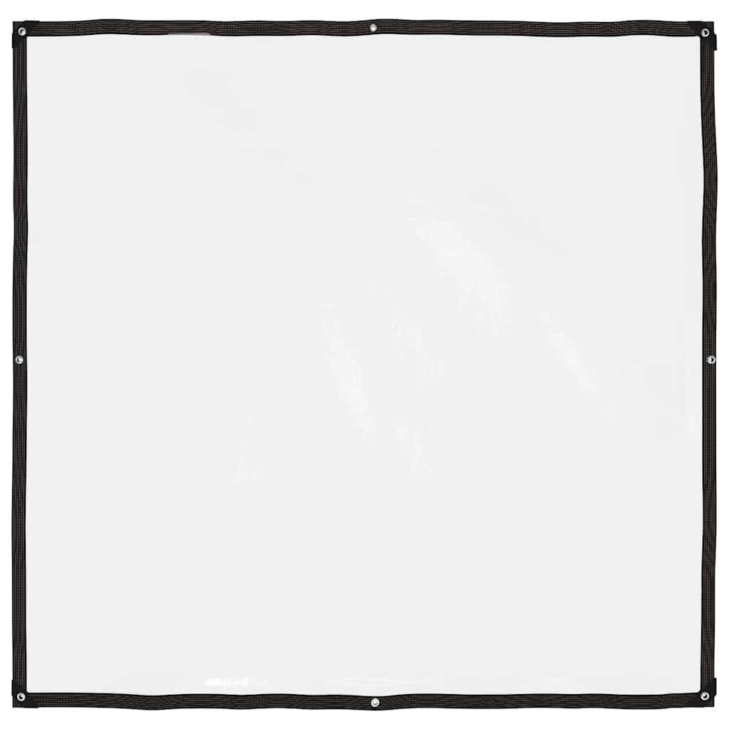vidaXL Schutzplane Klare Plane mit Ösen 2x2 m Polyethylen (1-St)