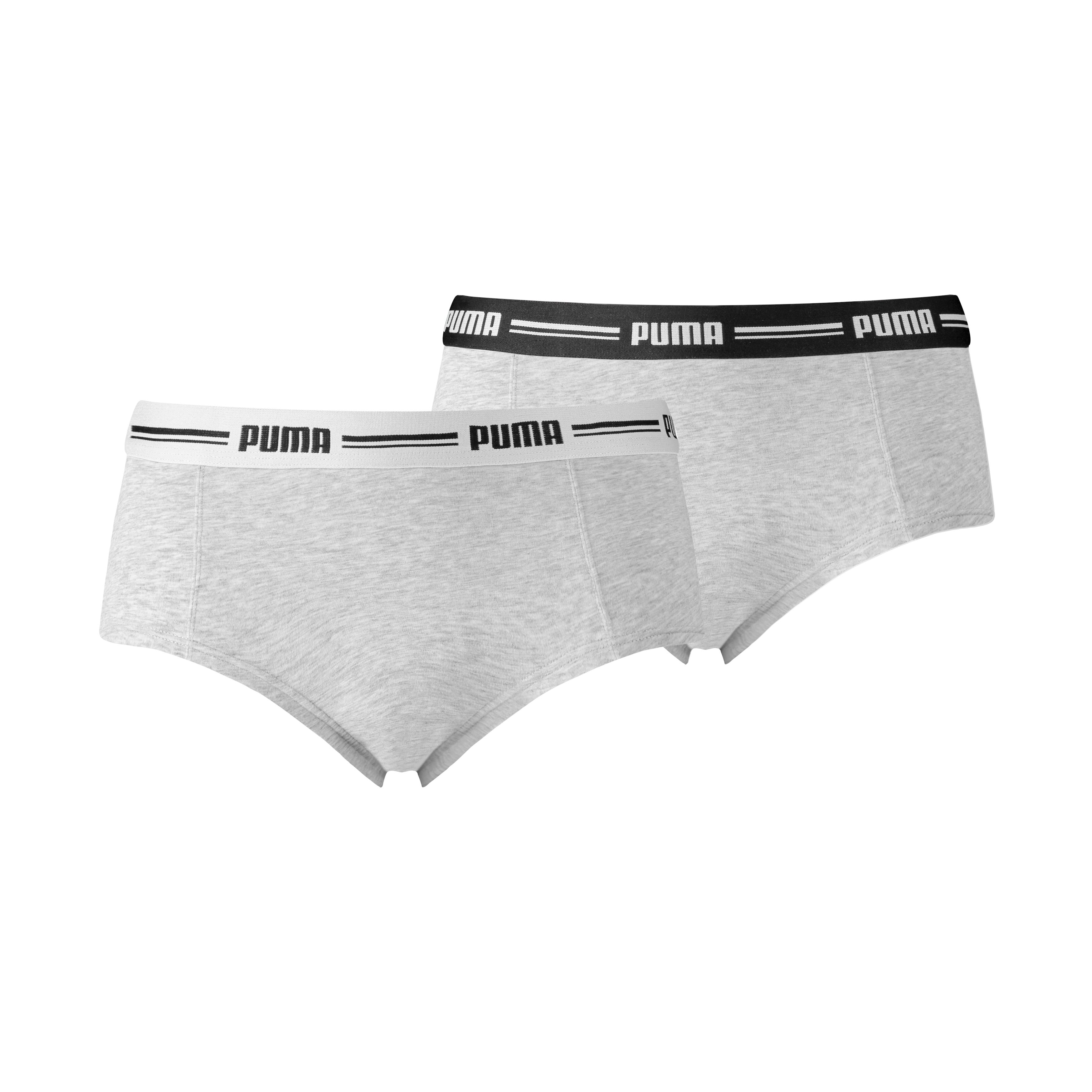 PUMA Panty PUMA WOMEN MINI SHORT 2P (2er Pack) schmaler Logo-Gummibund günstig online kaufen