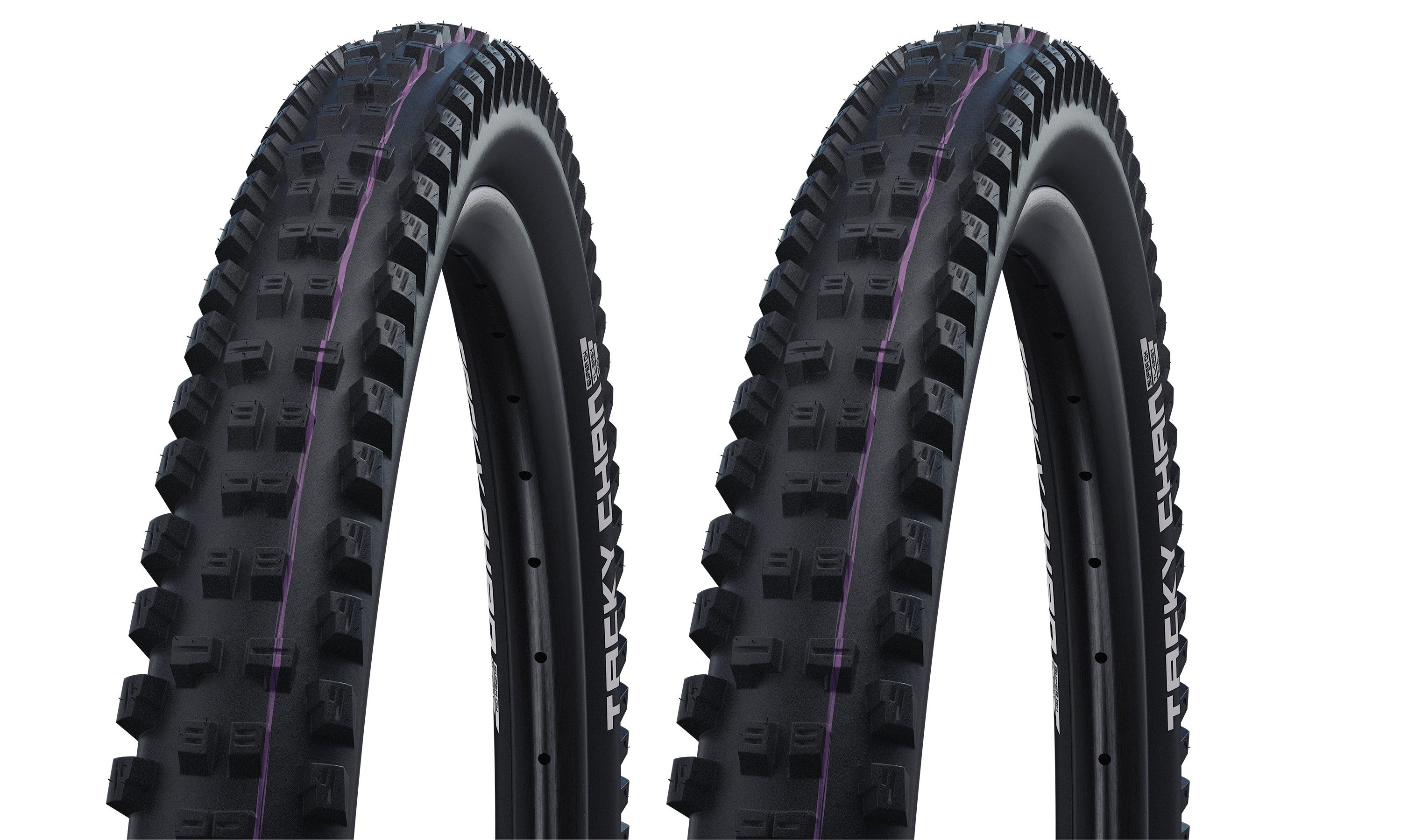 Schwalbe Fahrradreifen 2x Schwalbe Tacky Chan 62-622 Super Trail TL-Easy Faltreifen 29x2.40, Faltreifen