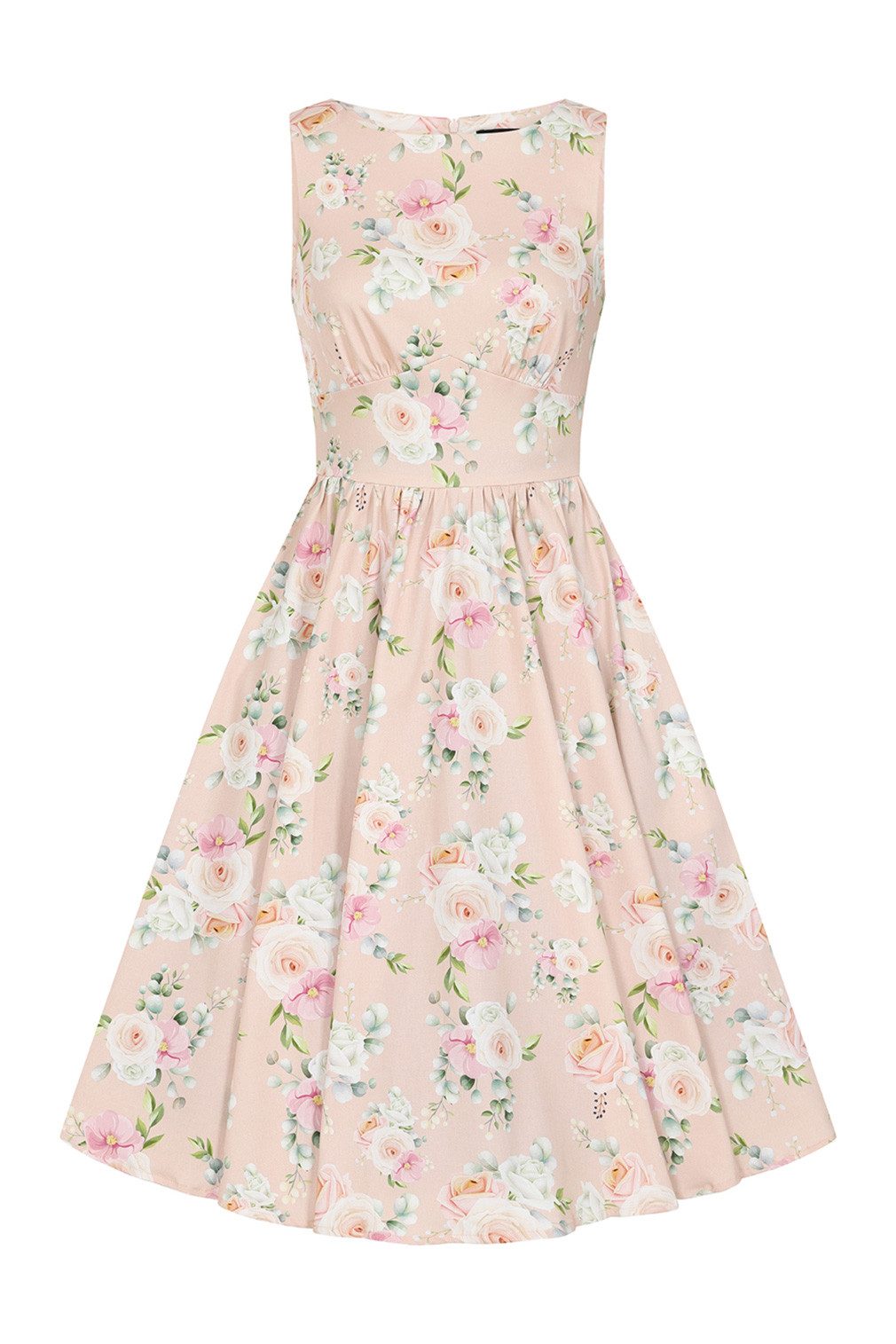 Hearts & Roses London A-Linien-Kleid Amanda Floral Swing Dress Rockabella Vintage Retro