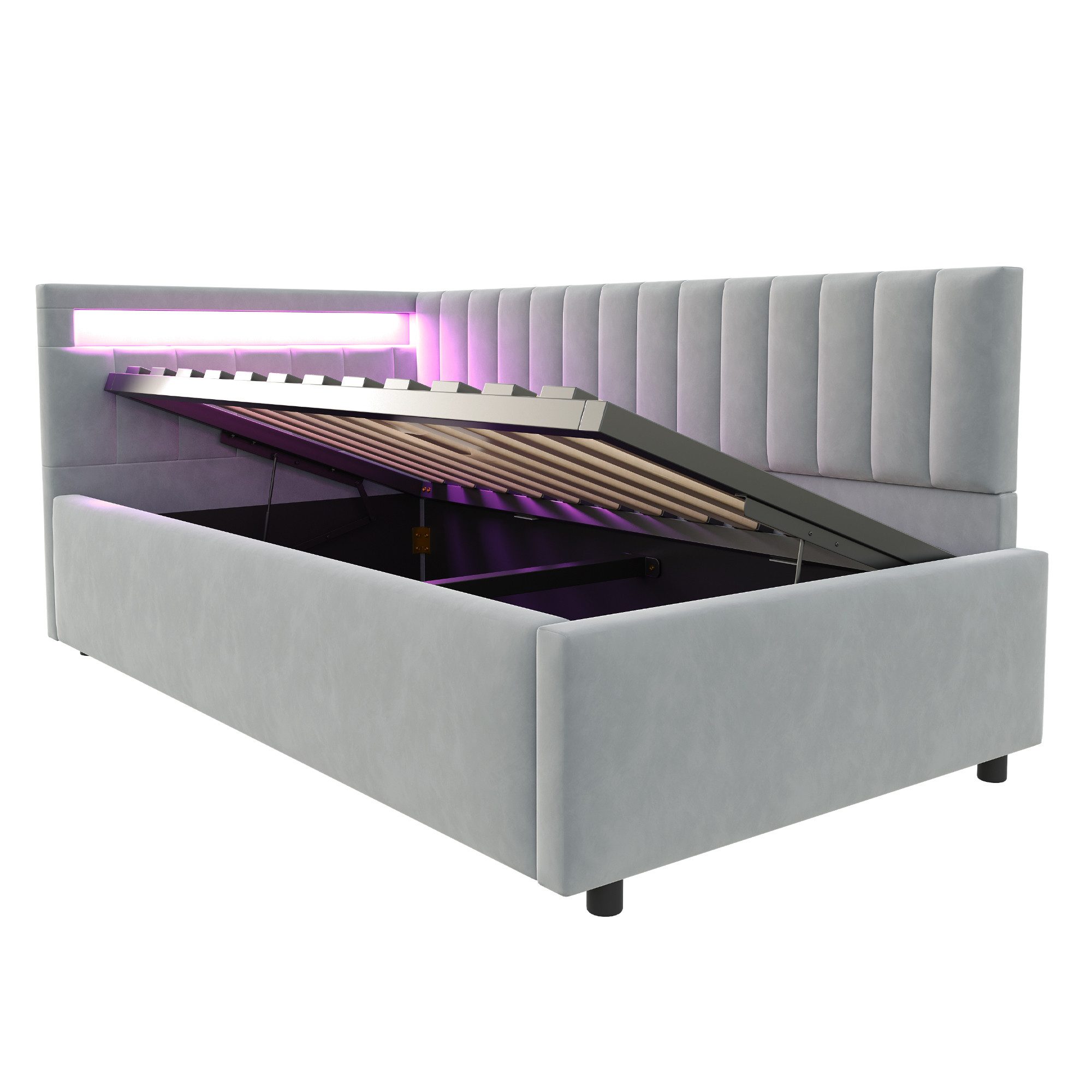 REDOM Schlafsofa Polsterbett,Funktionsbett,Jugendbett, 90x200 Polsterbett S günstig online kaufen