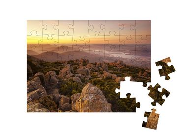 puzzleYOU Puzzle Blick vom Gipfel des Mount Wellington, Tasmanien, 48 Puzzleteile, puzzleYOU-Kollektionen Neuseeland, Australien
