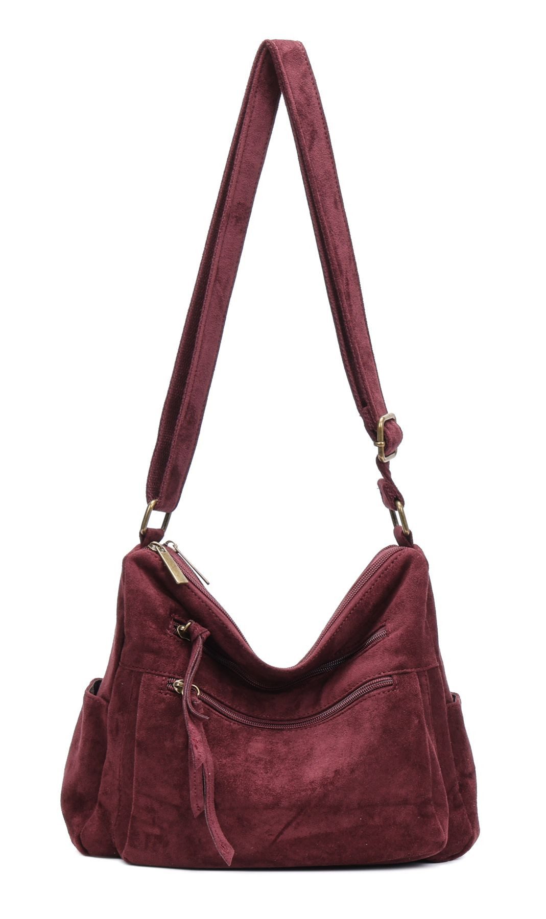 Schultertasche Damen Tasche Samt Shopper Crossbody Umhängetasche Body Bag Freizeit