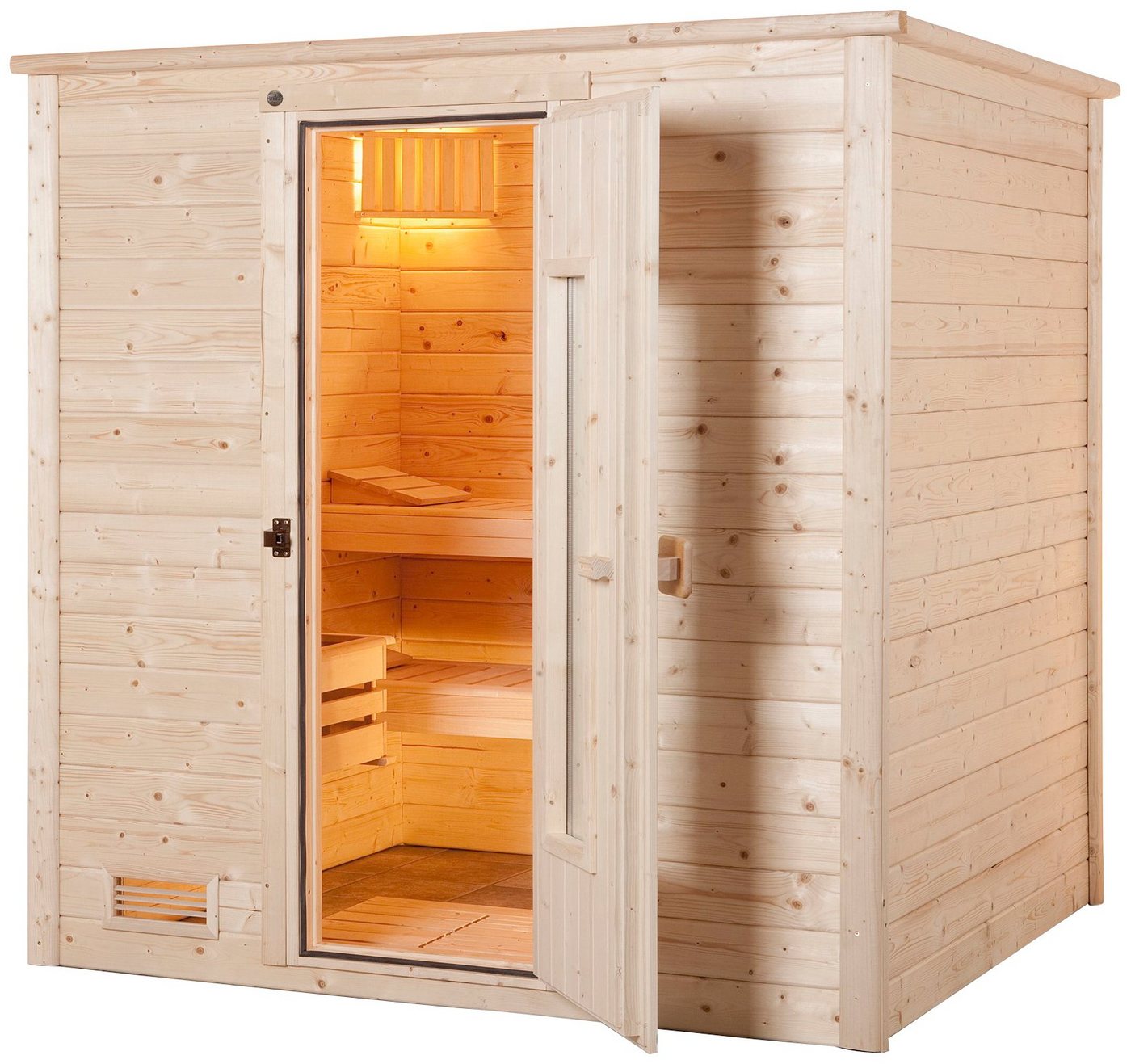 Thumbnail - weka Sauna Bergen, BxTxH: 198 x 181 x 204 cm, 45 mm, ohne Ofen