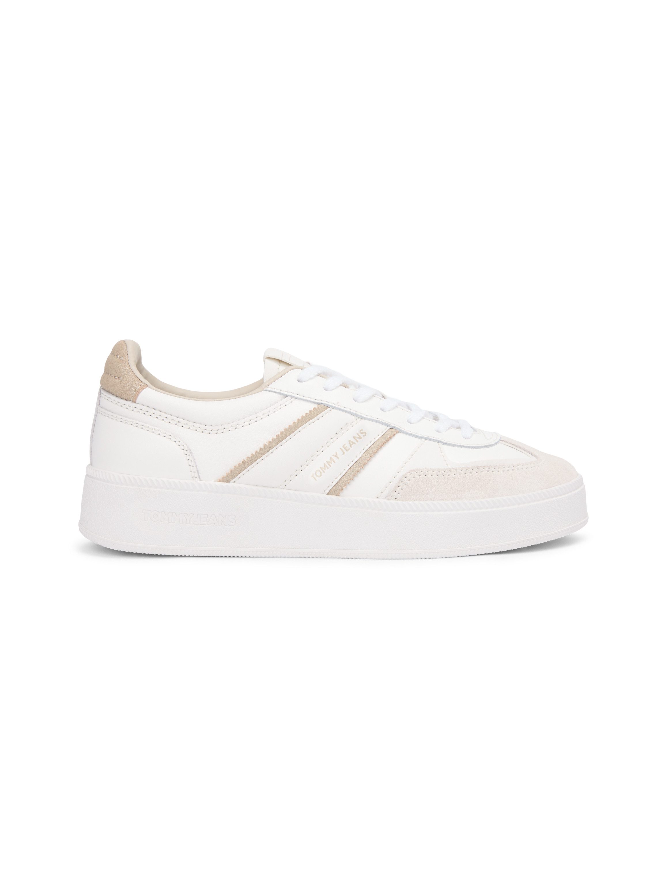 Tommy Jeans THE GREENWICH EDGE FLATFORM Plateausneaker, Freizeitschuh, Halbschuh, Schnürschuh mit Logoschriftzug – Bild 4 von 5