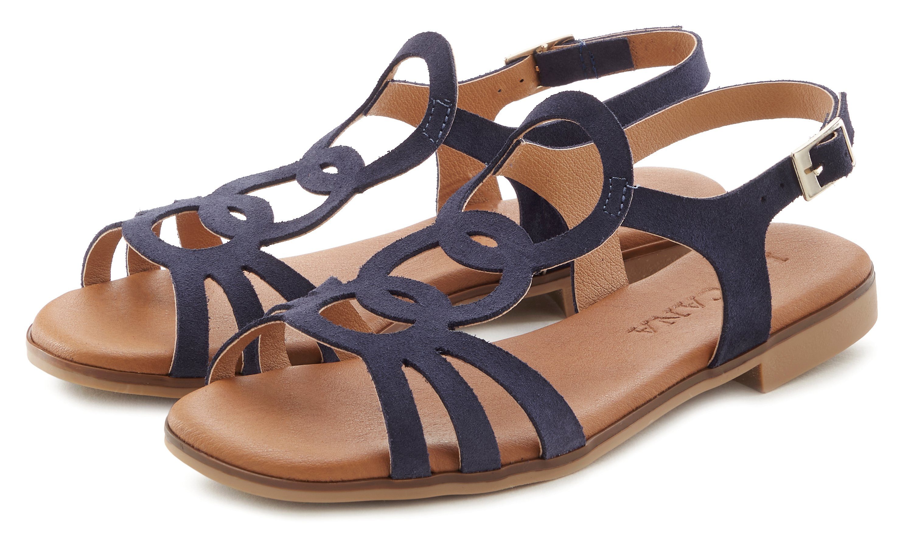 LASCANA Sommerschuh Sandale aus hochwertigem Leder, günstig online kaufen