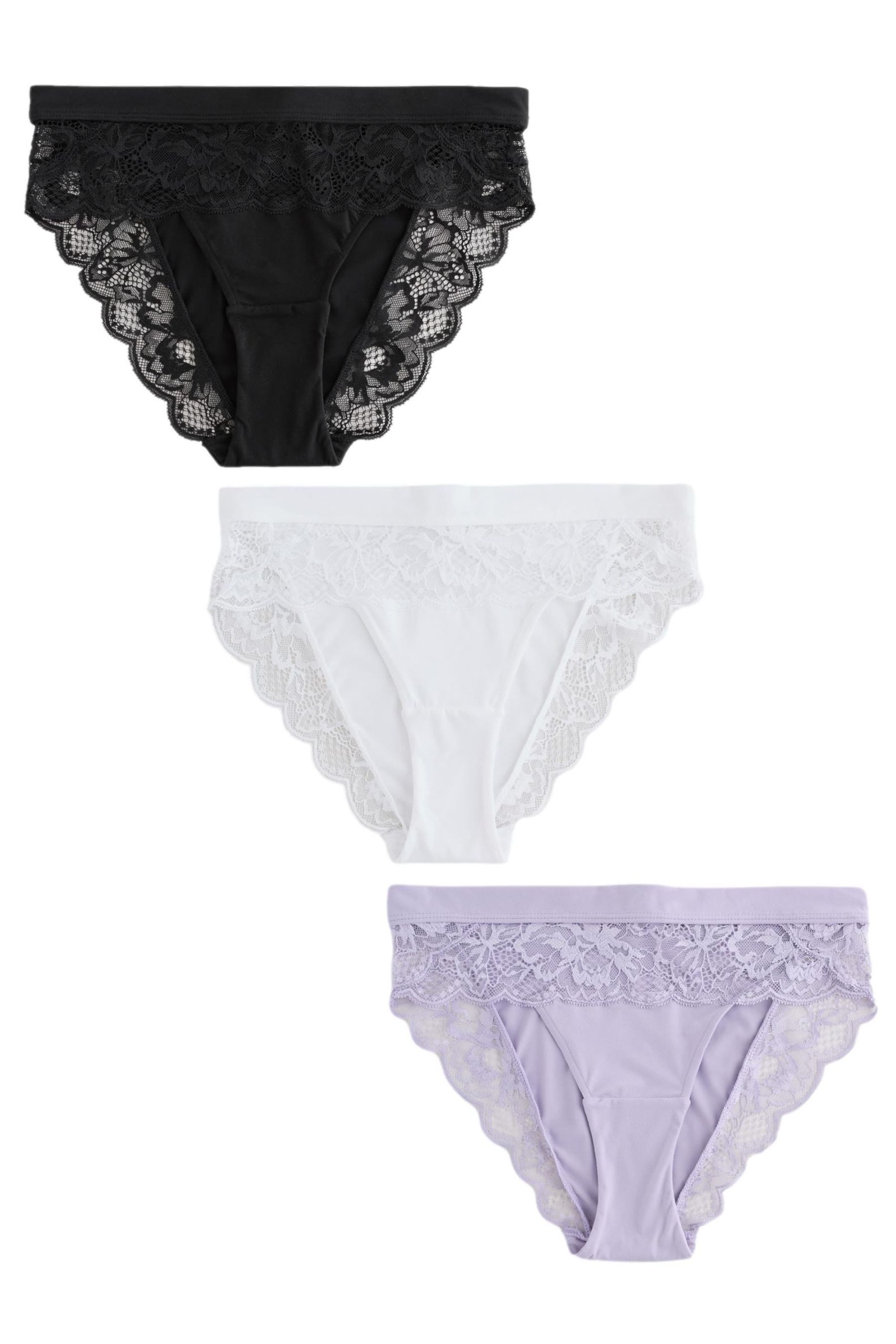 Slip Slips mit hohem Beinausschnitt, 3er-Pack
