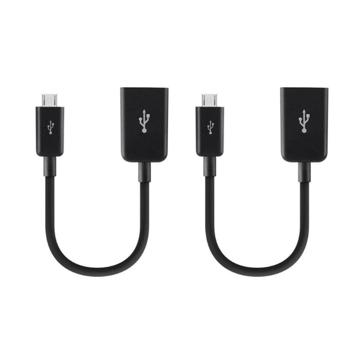 Belkin Belkin USB OTG Adapter Micro USB auf USB A 2er Pack 12 cm USB-Kabel, 1 x 5-pin Micro USB 2.0 Type A - Male, (12 cm), B Stecker Kabel Datenkabel Ladekabel