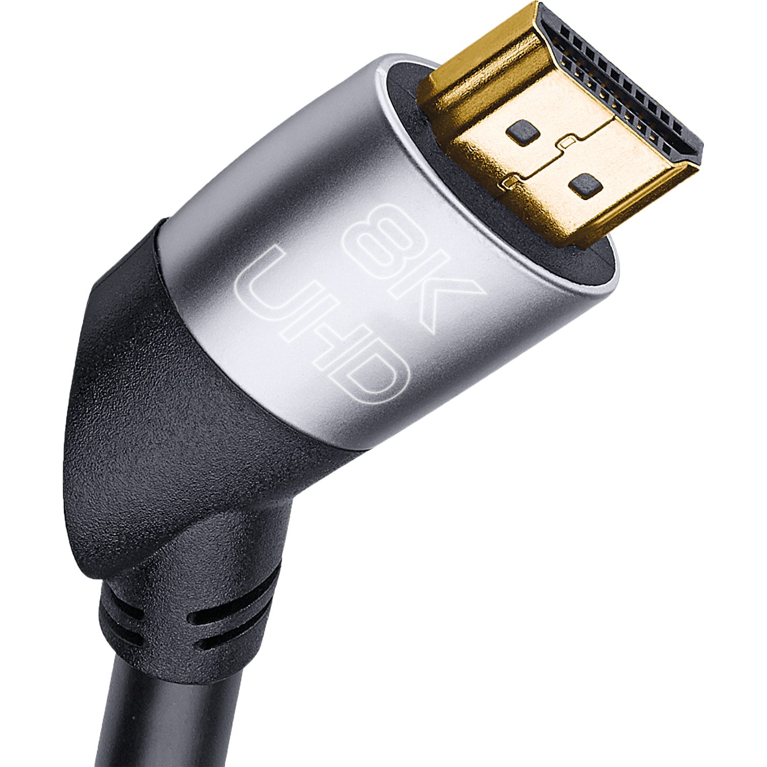OEHLBACH Easy Connect UHD Ultra High-Speed HDMI-Kabel HDMI-Kabel, HDMI (200 cm), 8K/4K, Winkelstecker
