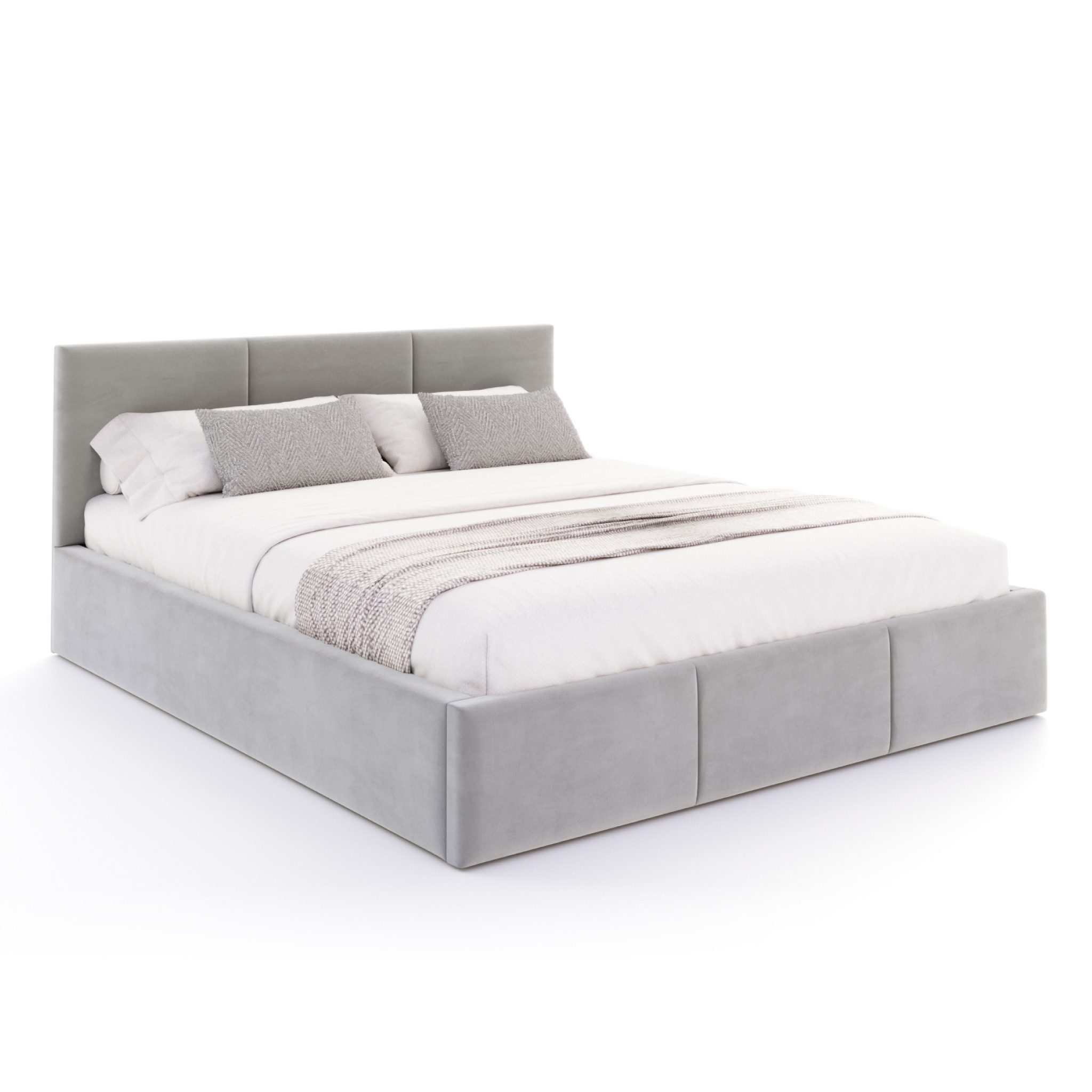 FDM Polsterbett AMBER modern mit Bettkasten MADE IN EU - mit Trinity Velour günstig online kaufen