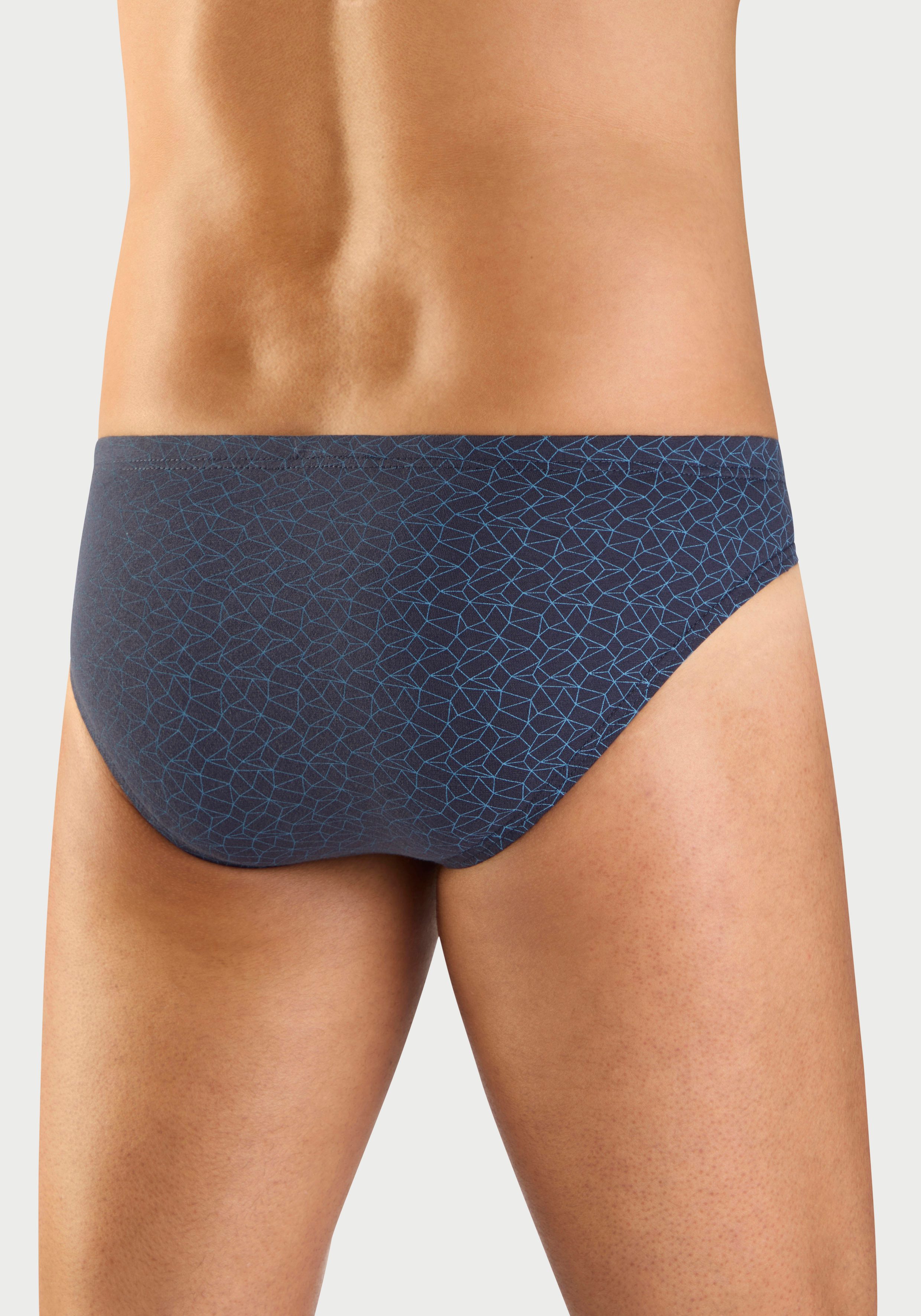 H.I.S Slip Männer Unterhose (Packung, 10-St) in bedruckter Baumwollqualität