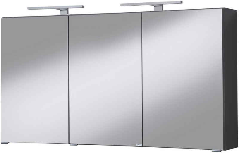 HELD MÖBEL Spiegelschrank Malibu Breite 120 cm, mit Spiegeltüren und Softclose-Funktion