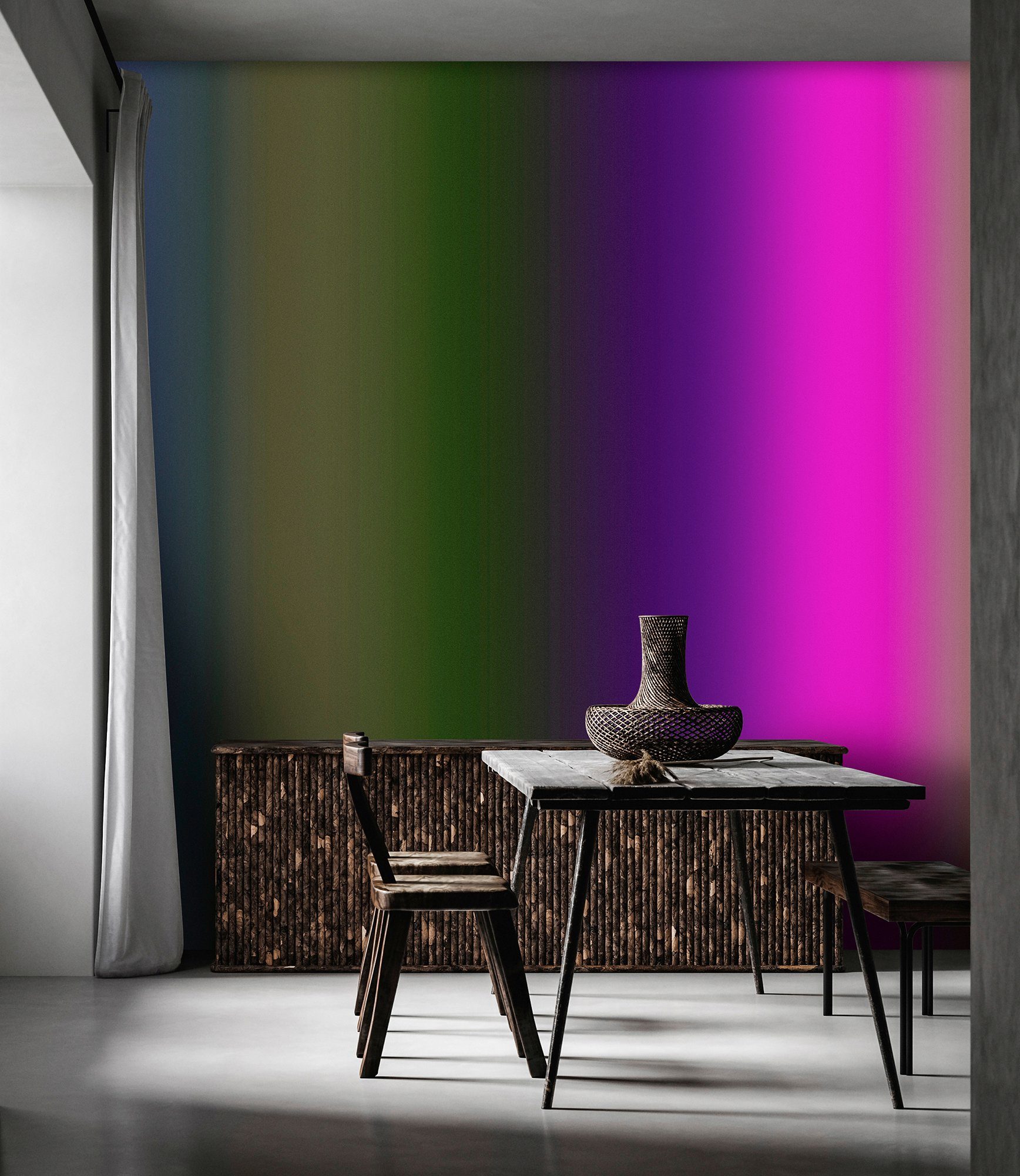 living Rainbow, Walls Patel glatt, Wand Vlies, Over by walls Fototapete bunt1 The