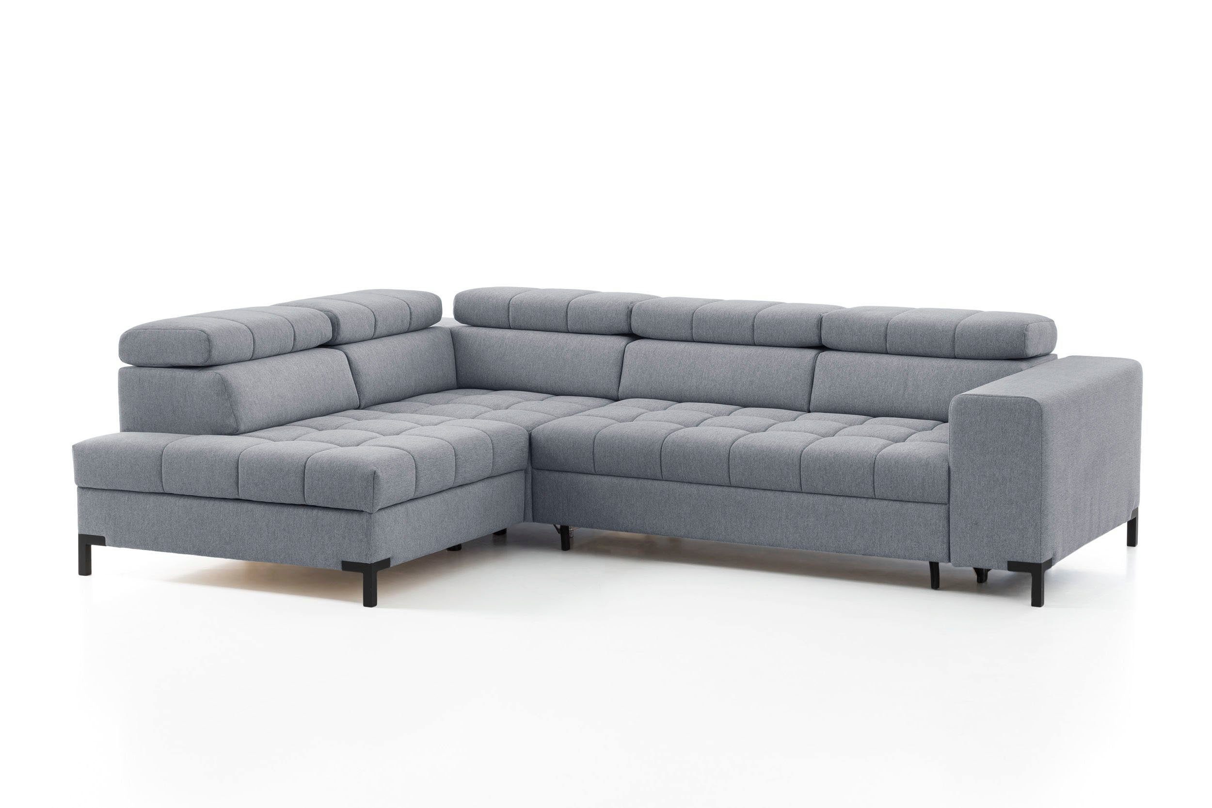 exxpo - sofa fashion Ecksofa Bocco, hochwertige Verarbeitung, toller Sitzkomfort, bequem, L-Form, aus Luxus-Microfaser +Simply Clean - für besonders einfache Reinigung!