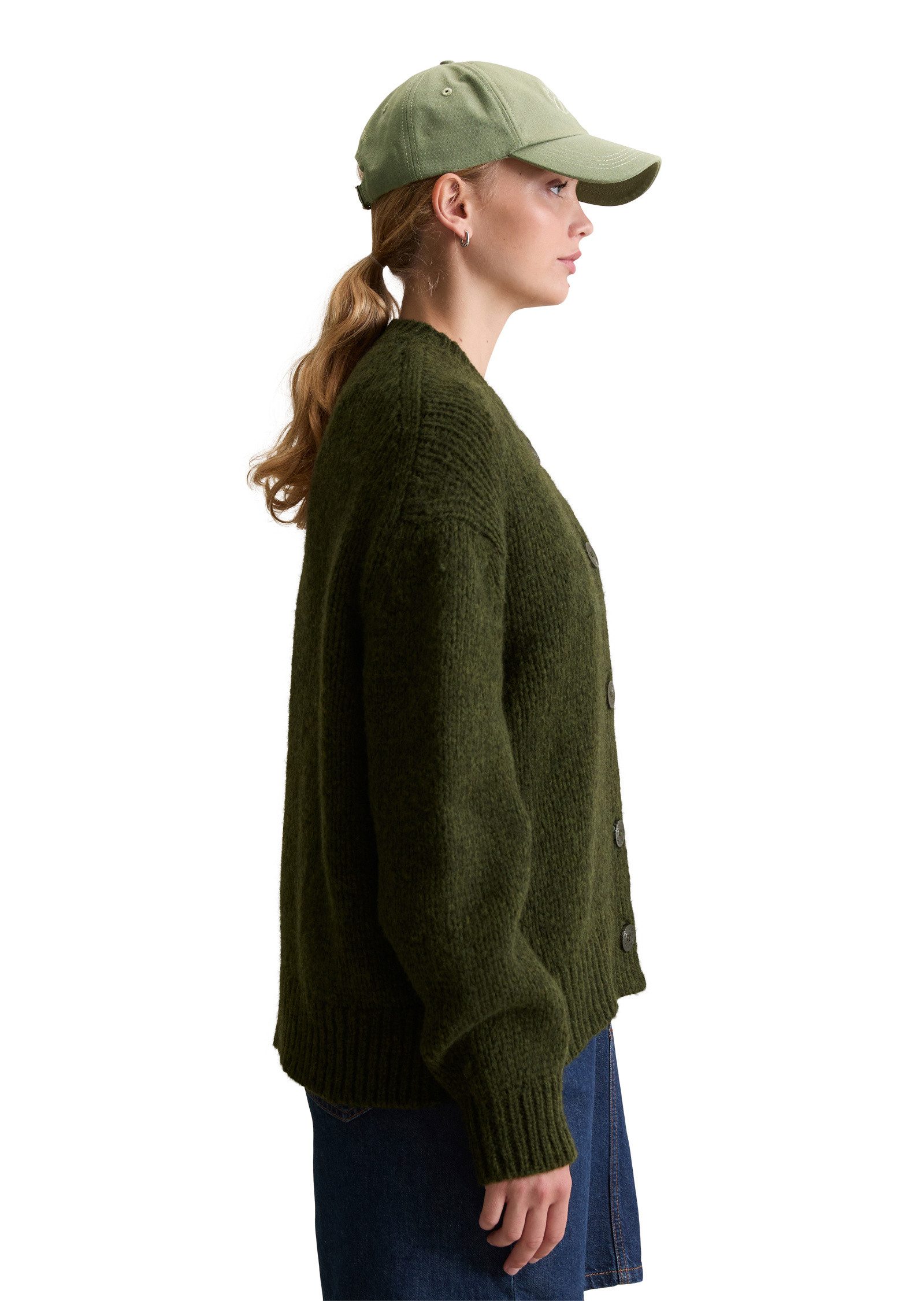 Marc O'Polo DENIM Cardigan aus kuscheligem Schurwolle-Alpaka-Mix günstig online kaufen