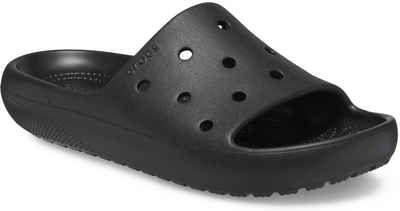 Crocs Classic Slide V2 Badepantolette mit Lüftungsöffnungen, Schuhweite G (weit)