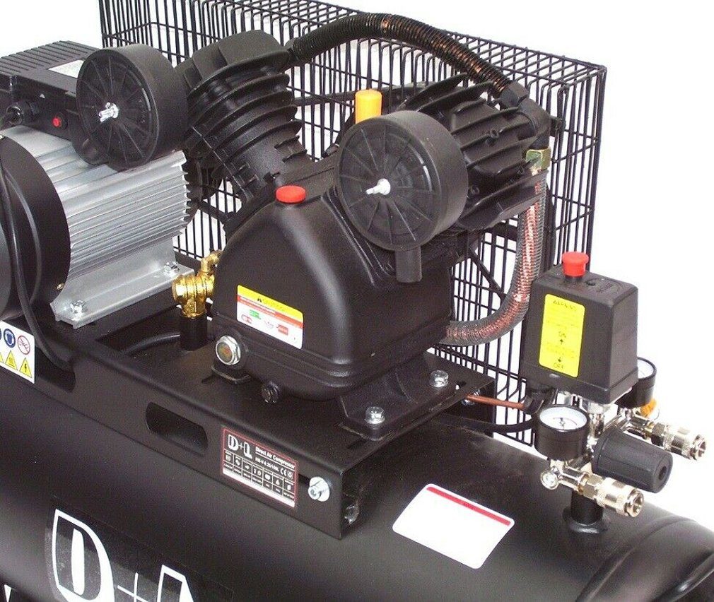 Apex Kompressor Druckluft Kompressor 44315 V-Zylinder Kessel 100 Liter 10 bar, 1-tlg. – Bild 5 von 5