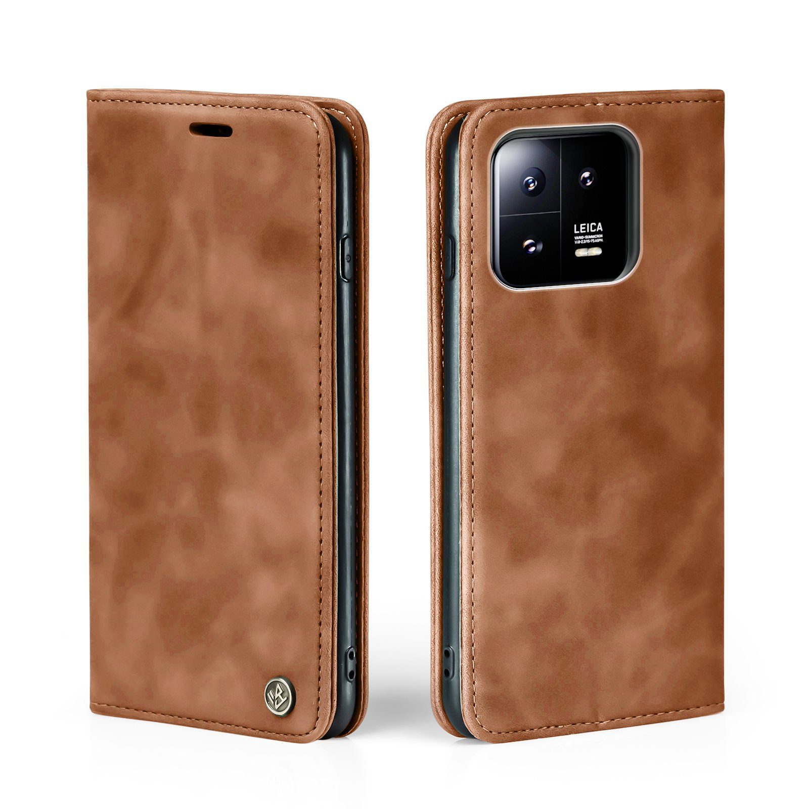 Tec-Expert Handyhülle Tasche Hülle für Xiaomi 13 Pro 6.73 Zoll, 6.73, Cover Klapphülle Case mit Kartenfach Fliphülle aufstellbar