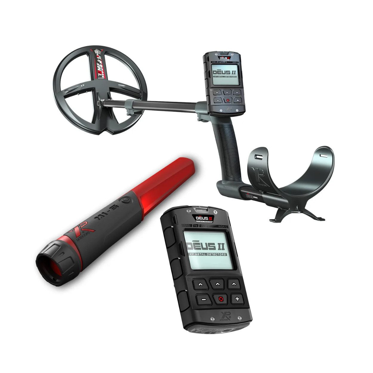 XP Metal Detectors Metalldetektor XP DEUS 2 II 22 FMF RC Metalldetektor, Multifrequenz, 22cm Spule, + Gratis Mi6 Pinpointer