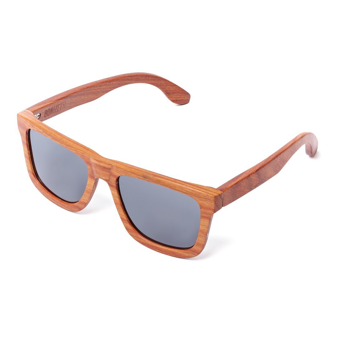Bonizetti Sonnenbrille Herren Sonnenbrille Bambus (143 mm, braun, schwarz, günstig online kaufen