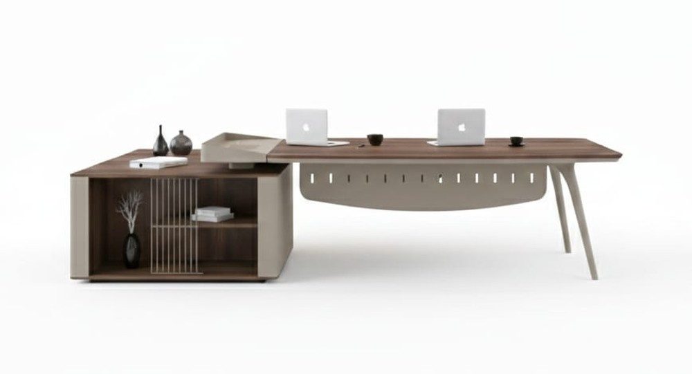 JVmoebel Schreibtisch Eleganter Schreibtisch Büro Design Luxus Arbeitsplatz, Made in Europa