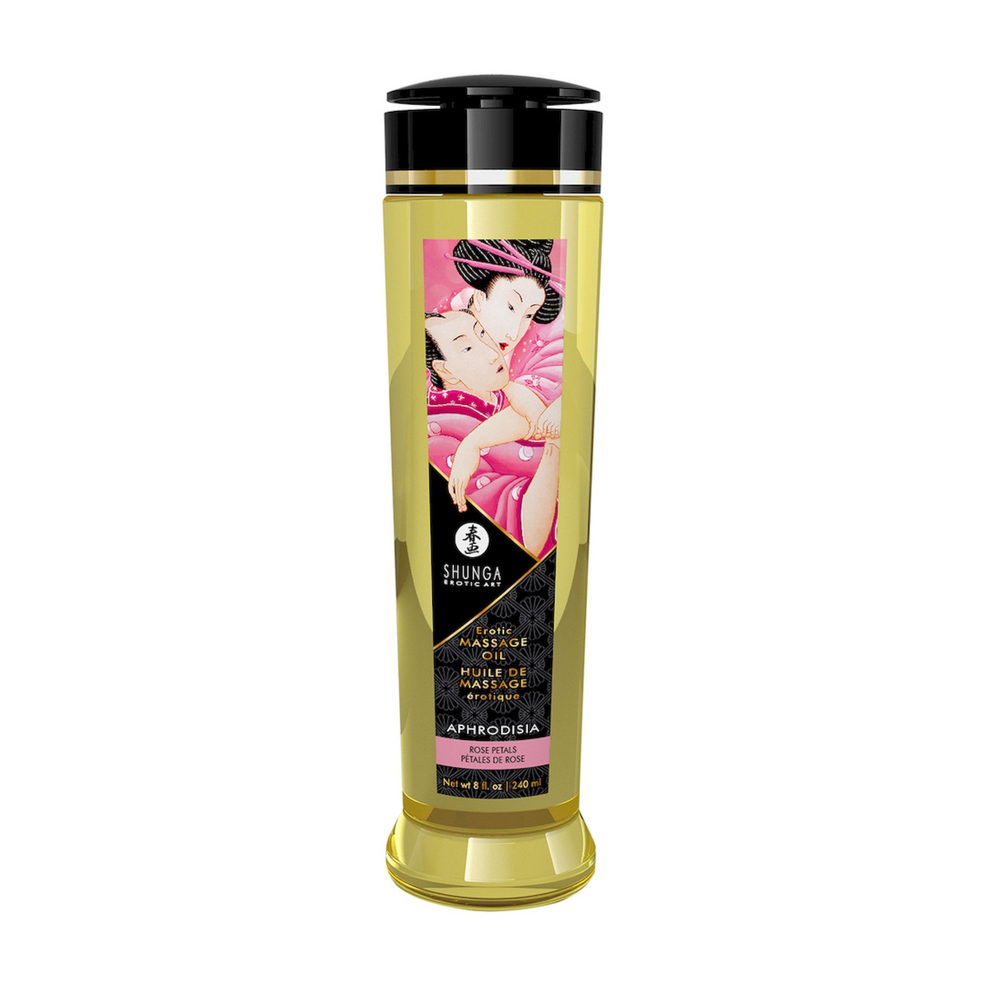 SHUNGA Gleit- und Massagegel Shunga - Erotisches Massageöl - Rose - 8 fl oz / 240 ml