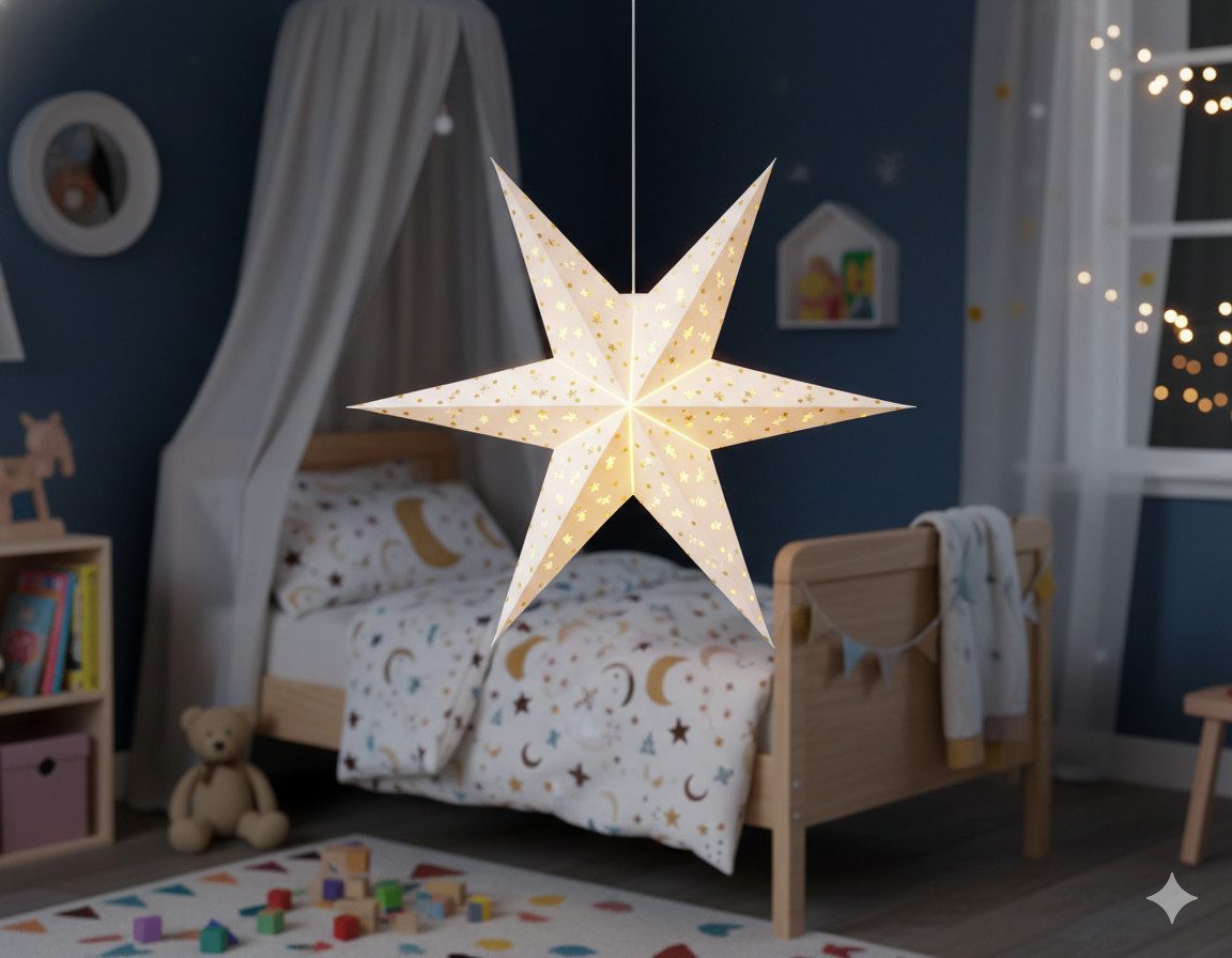 Montegoni LED Stern ca. 60cm Papierstern mit LED Beleuchtung, Beleuchtete W günstig online kaufen