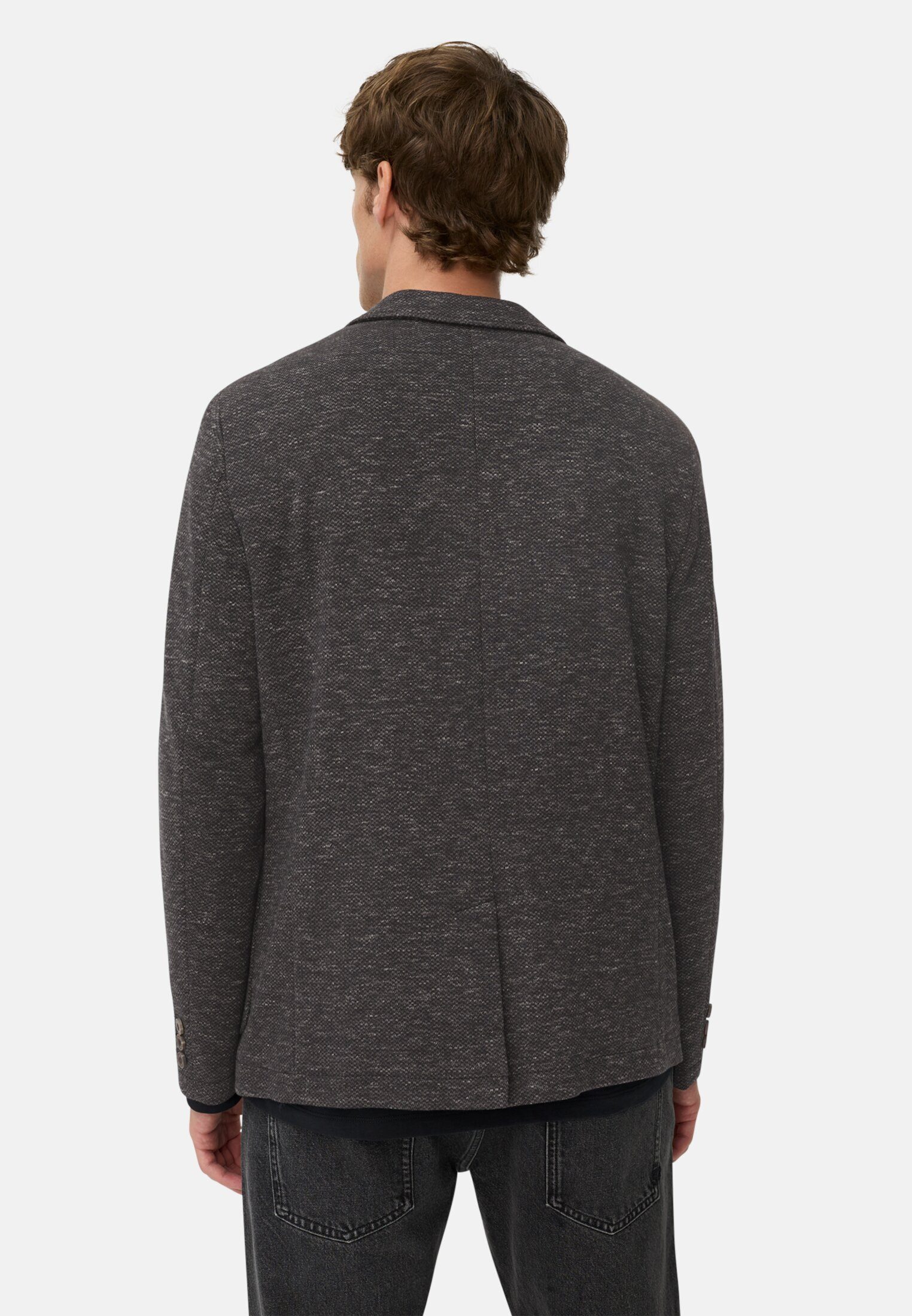 camel active Jerseysakko im Baumwoll-Mix Langarm Reverskragen Jerseysakko günstig online kaufen