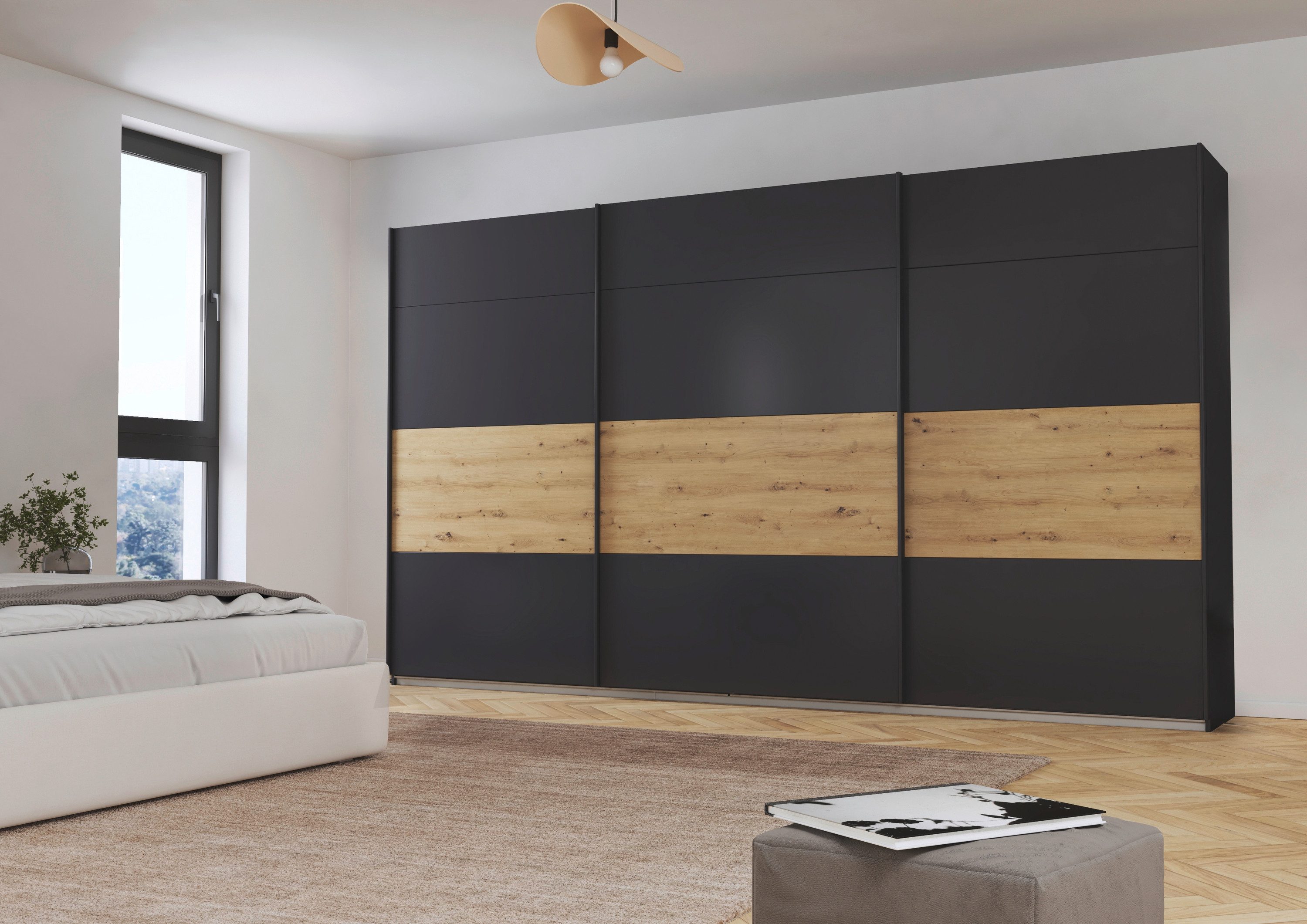 OTTO home Kleiderschrank Mehrzweckschrank Aktenschrank Möbel Mietswohnung Schlafzimmer CORTONA (Breiten 203/271/315/360 cm, Höhen 210/229 cm) inkl. Inneneinteilung, 2 Stoffboxen extra Einlegeböden MADE IN GERMANY