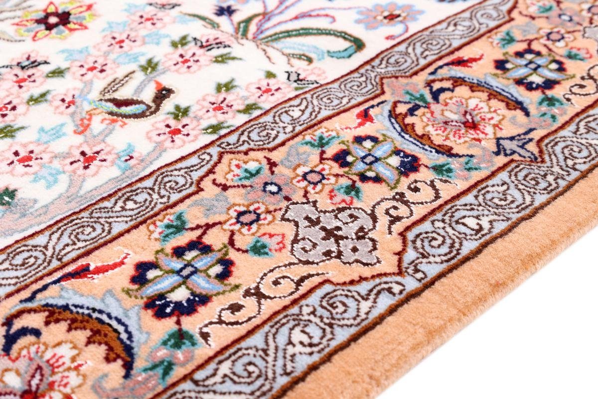 Isfahan Handgeknüpfter rechteckig, Seidenkette Nain 110x161 Trading, mm Orientteppich, 6 Orientteppich Höhe: