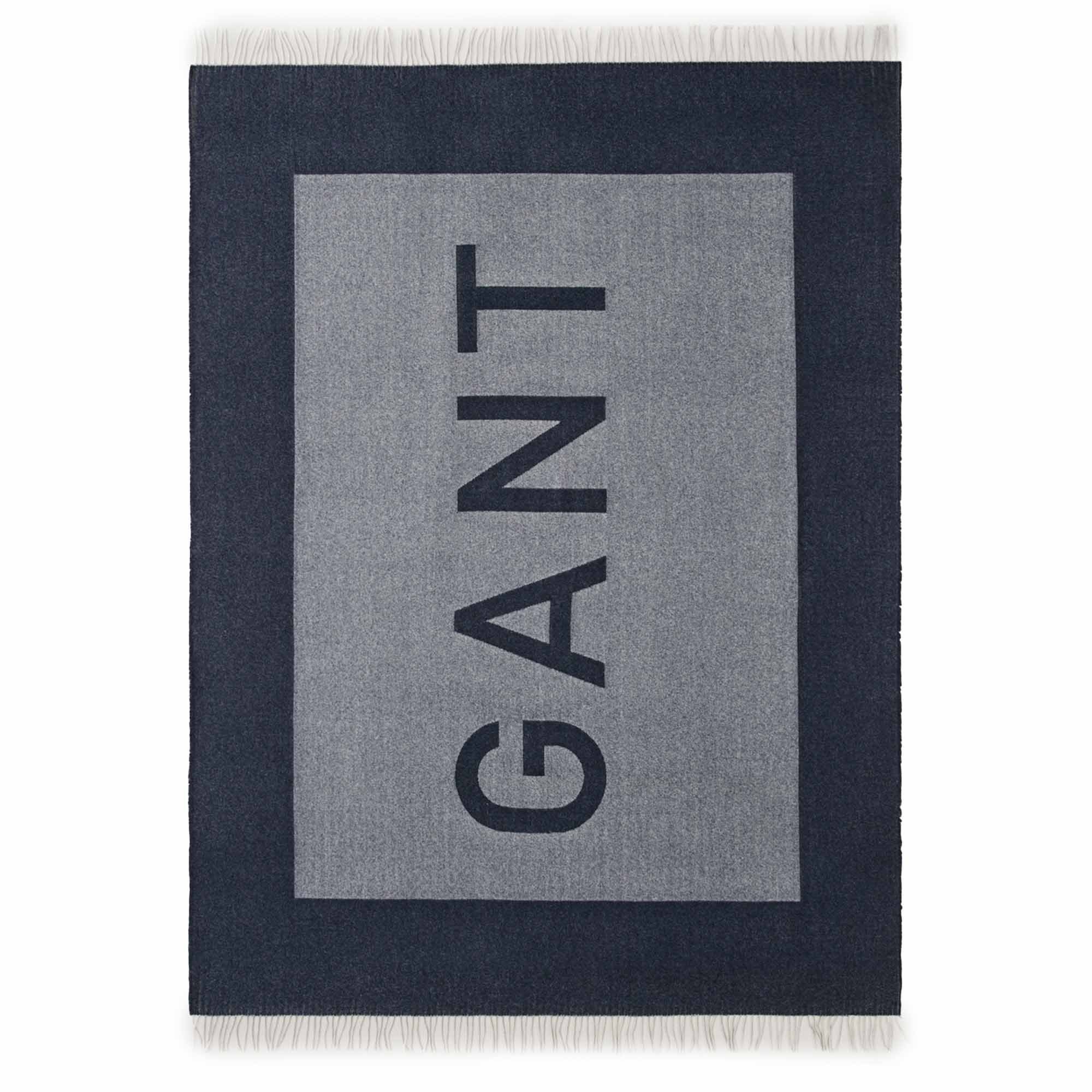 Plaid Unisex Wohndecken 1er Pack Wolle LOGO THROW, Gant