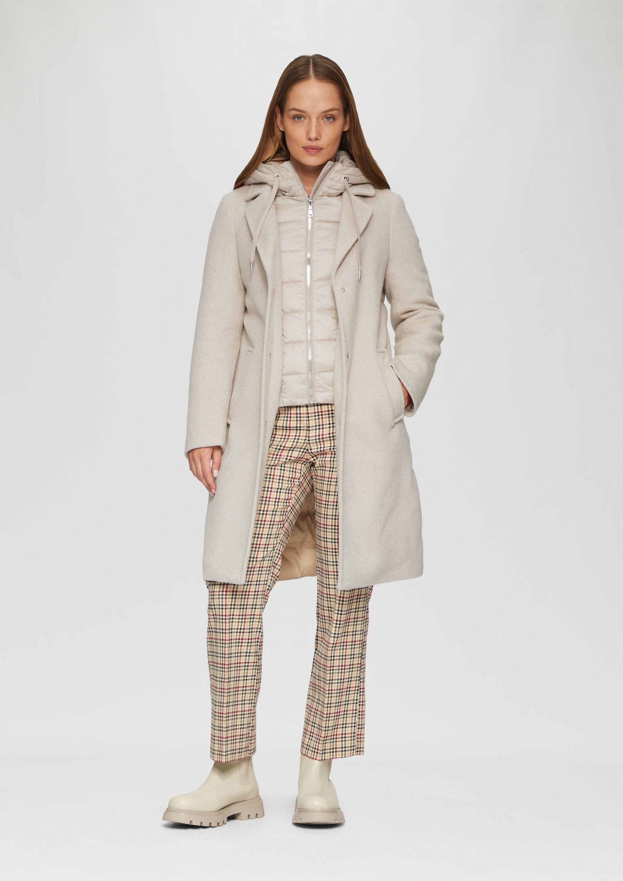 s.Oliver Wintermantel Outdoor-Mantel Mantel im Materialmix mit herausnehmba günstig online kaufen